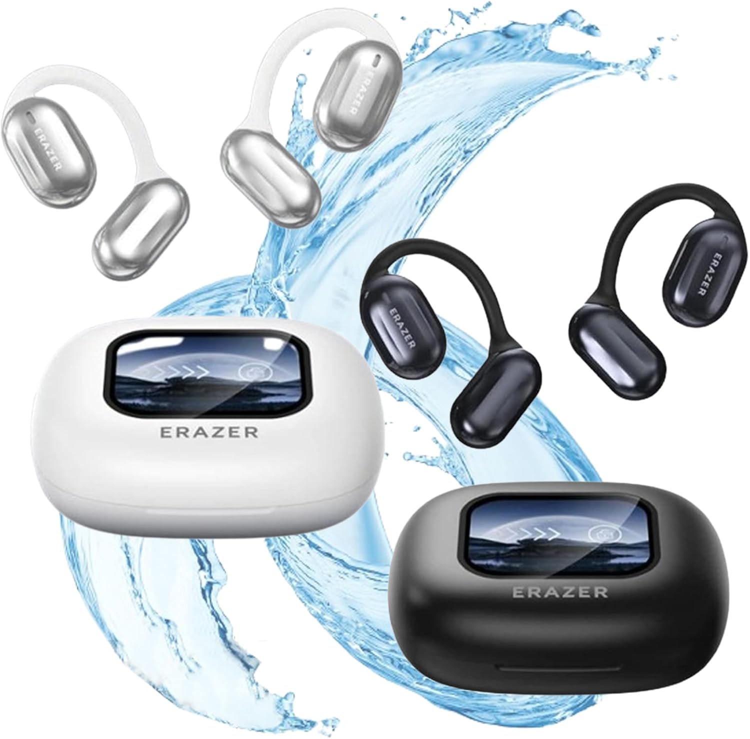 Erazer Xp2 Earbuds, Eraser Xp2 Headphones, Erazer Over The Ear Earbuds Xp2, Erazer True Wireless Open Ear Earbuds Bluetooth 5.4, Wireless Open Ear Bluetooth Earbuds Waterproof, Led Display (2*Mix) Erazer Xp2 Earbuds, Eraser Xp2 Headphones, Erazer Over The Ear Earbuds Xp2, Erazer True Wireless Open Ear Earbuds Bluetooth 5.4, Wireless Open Ear Bluetooth Earbuds Waterproof, Led Display (2*Mix)