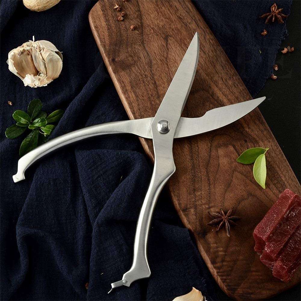 GTHTUHFD Kitchen Scissors,Kitchen Shears Heavy Duty Multifunction Stainless Chicken Bone Scissor Kitchen Poultry Cook Tool