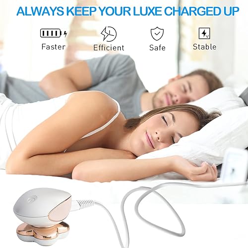 Miniatura 7 de Cable de carga de repuesto para afeitadora de piernas impecables, paquete de 2 cables de alimentación eléctrica, cable de carga para acabado de