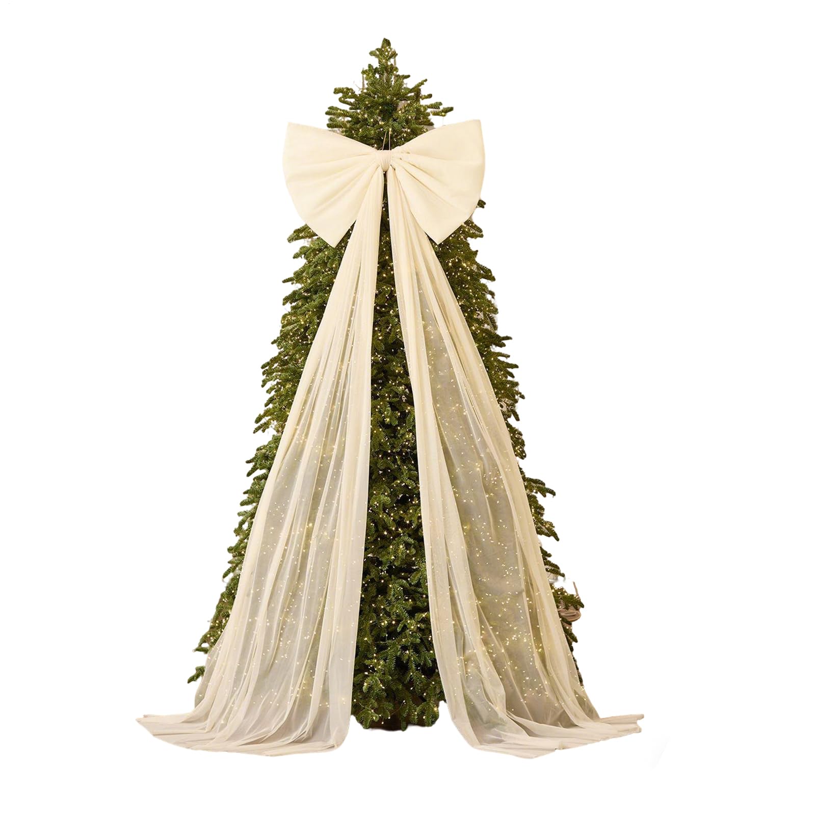 Grandi Fiocchi di Velluto per Albero di Natale 51 x 180 cm Gigante