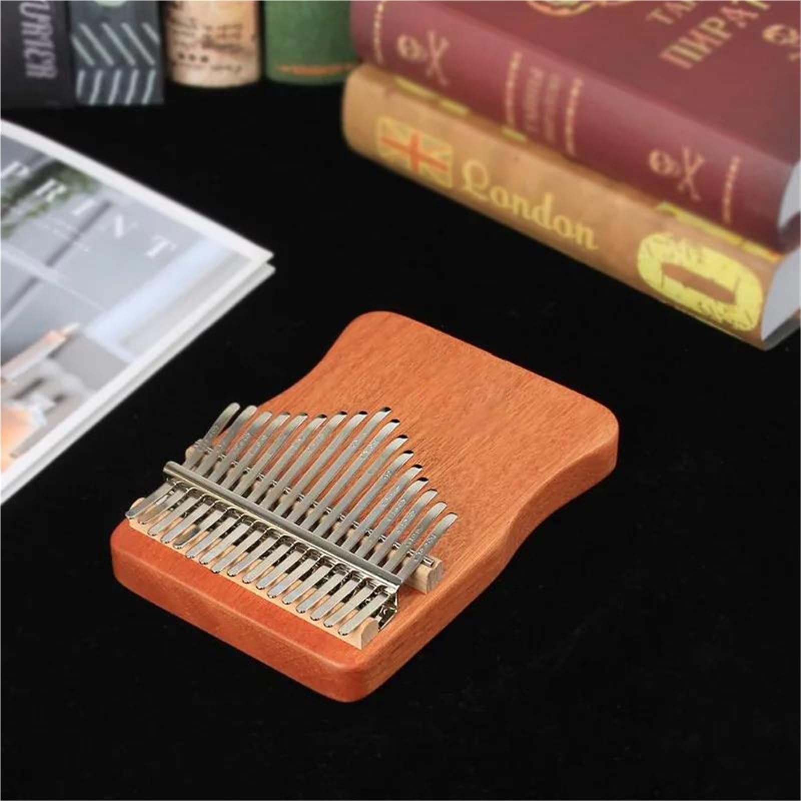 Kalimba Panel Z Litego Drewna Kalimba 17 Klawiszy Profesjonalne Fortepiany Muzyczne Do Instrumentów Muzycznych Z Akcesoriami