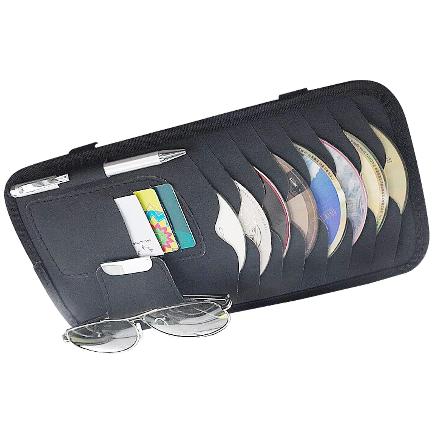 Support Lunette de Soleil Voiture, ASANMU Lot de 2 Porte