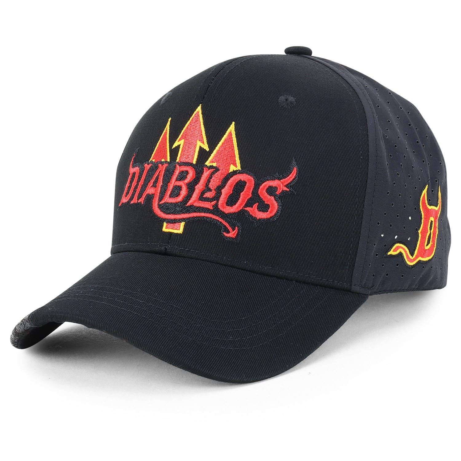 Diablos 3D Embroidered Laser Punching Mesh Back Baseball Cap
