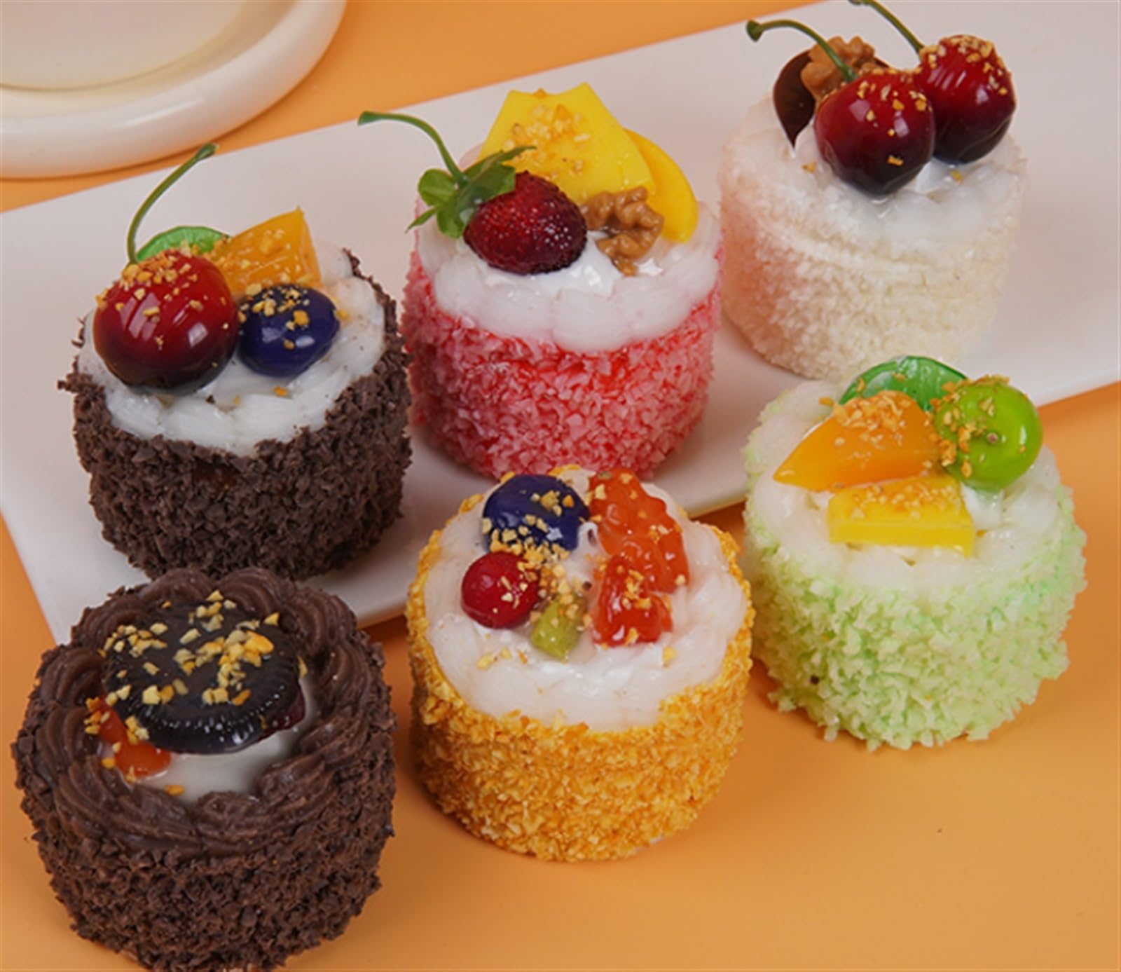 Bar Dulce Pastel De Simulación, Postre, Falso Mixto, Modelo Comida Adecuado para Exhibición En Restaurantes Adorno Mesa(E)