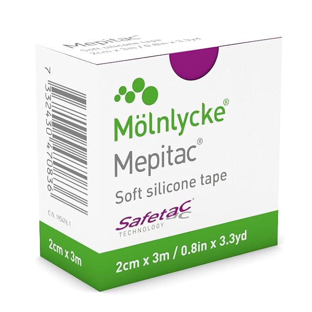 Mepitac 298300 Soft Silicone Tape 2 cm x 3 0 8 in x 3 3 yd