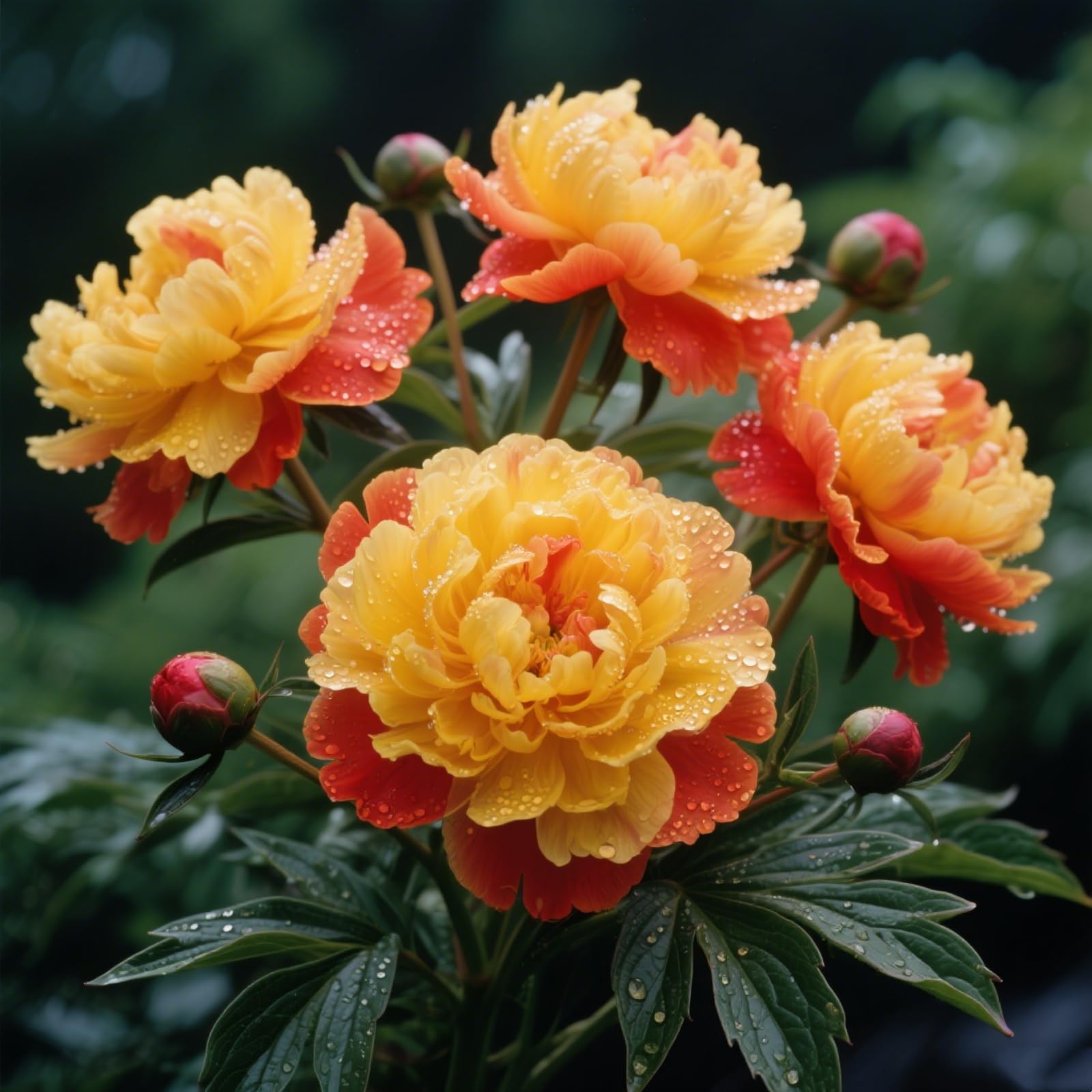 Magnificent Peony Bulbs in Bulk: Hardy Perennial Peony Bushes for Garden Ready to Plant Garden Displays【Nyugs】-F-2 Bulbs