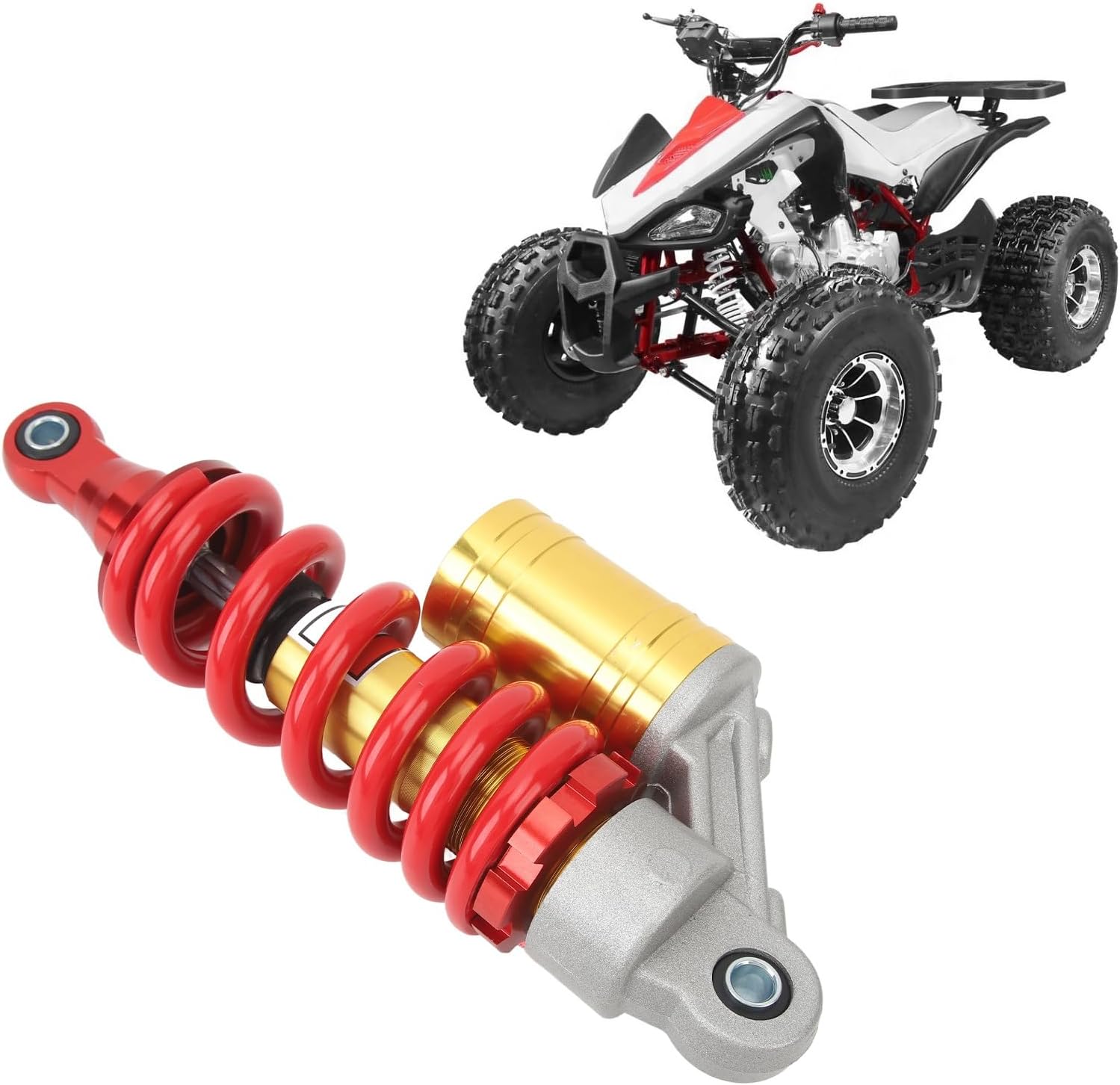 Rear Shock, 270mm Adjustable Spring Shock Absorber Suspension Damper Strut for 90cc-250cc Dirt Pit Bike ATV Quad Go Kart
