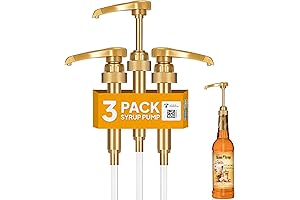 3-Pack Jordan's Skinny Syrup Pumps - Perfect Fit for 750ml Jordan's Skinny Syrup Bottles