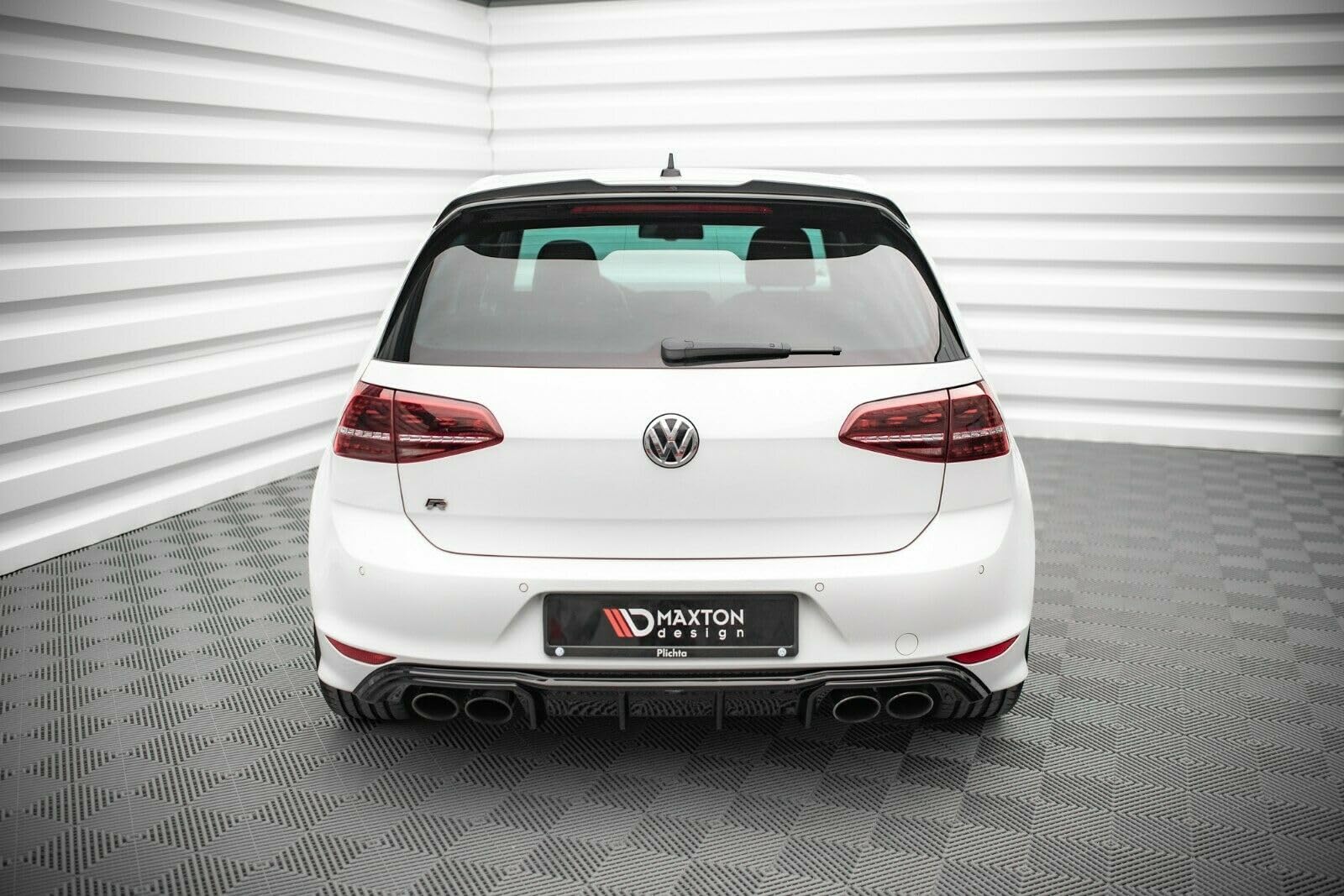 Maxton Design Heckdiffusor V.2 für VW Golf 7 R/R-Line (2012-2016) Hochglanz schwarz