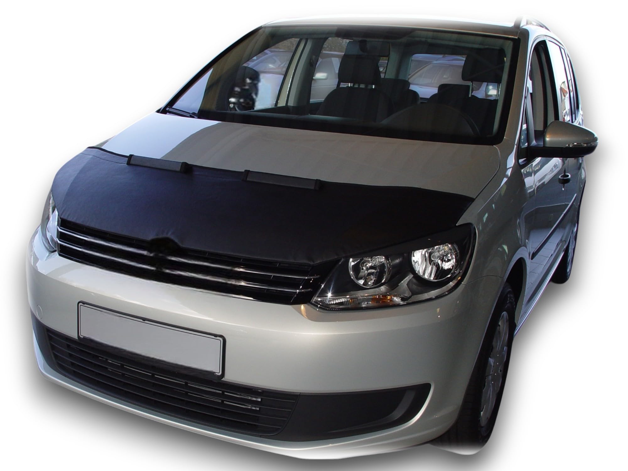 AB-00242 Auto-BRA Motorhaubenschutz kompatibel mit VW Volkswagen Touran - Caddy Bj. 2010-2015 Haubenbra Steinschlagschutz Tuning Bonnet Bra