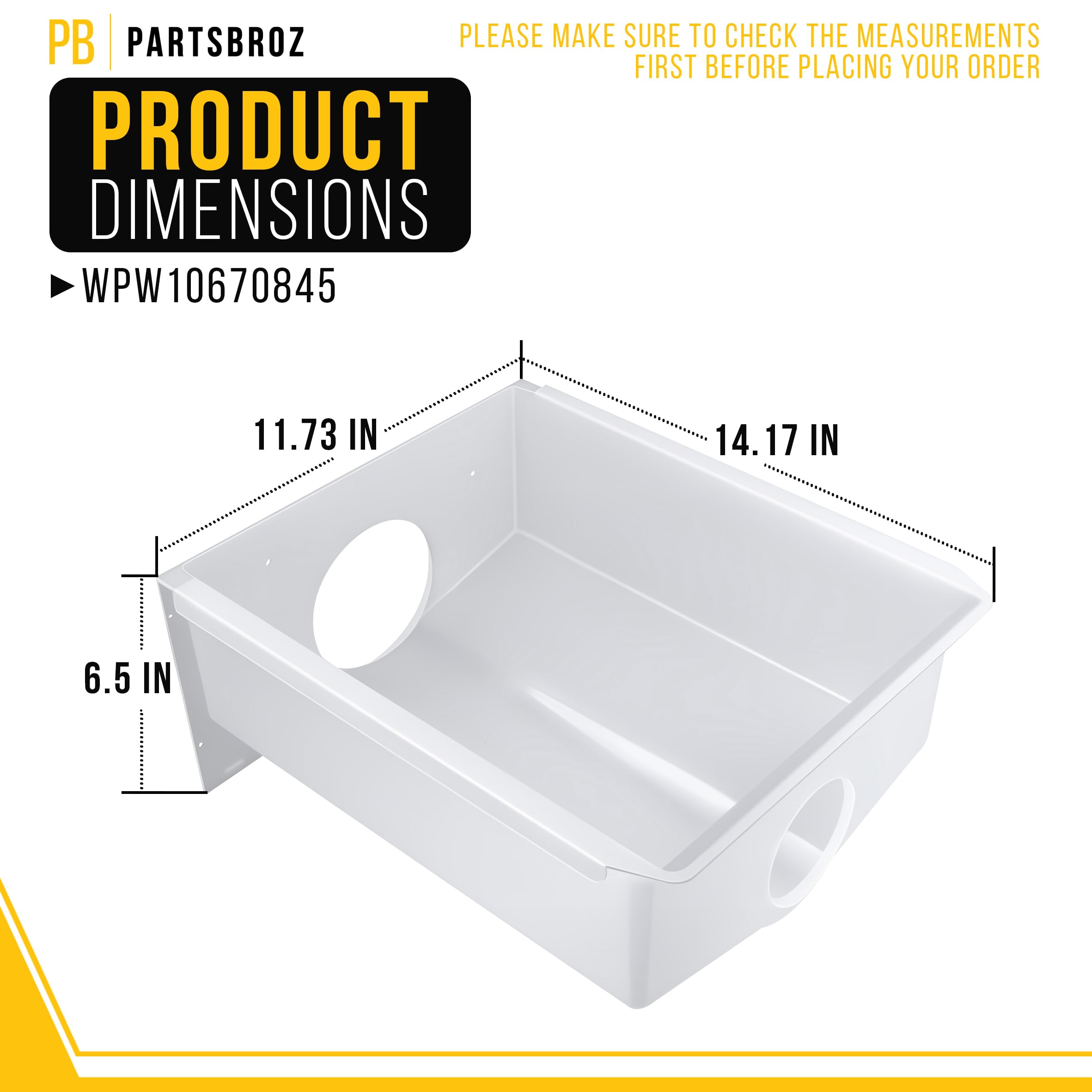 Kühlschrank-Eiswürfelbehälter für Whirlpool WRS325FDAW04