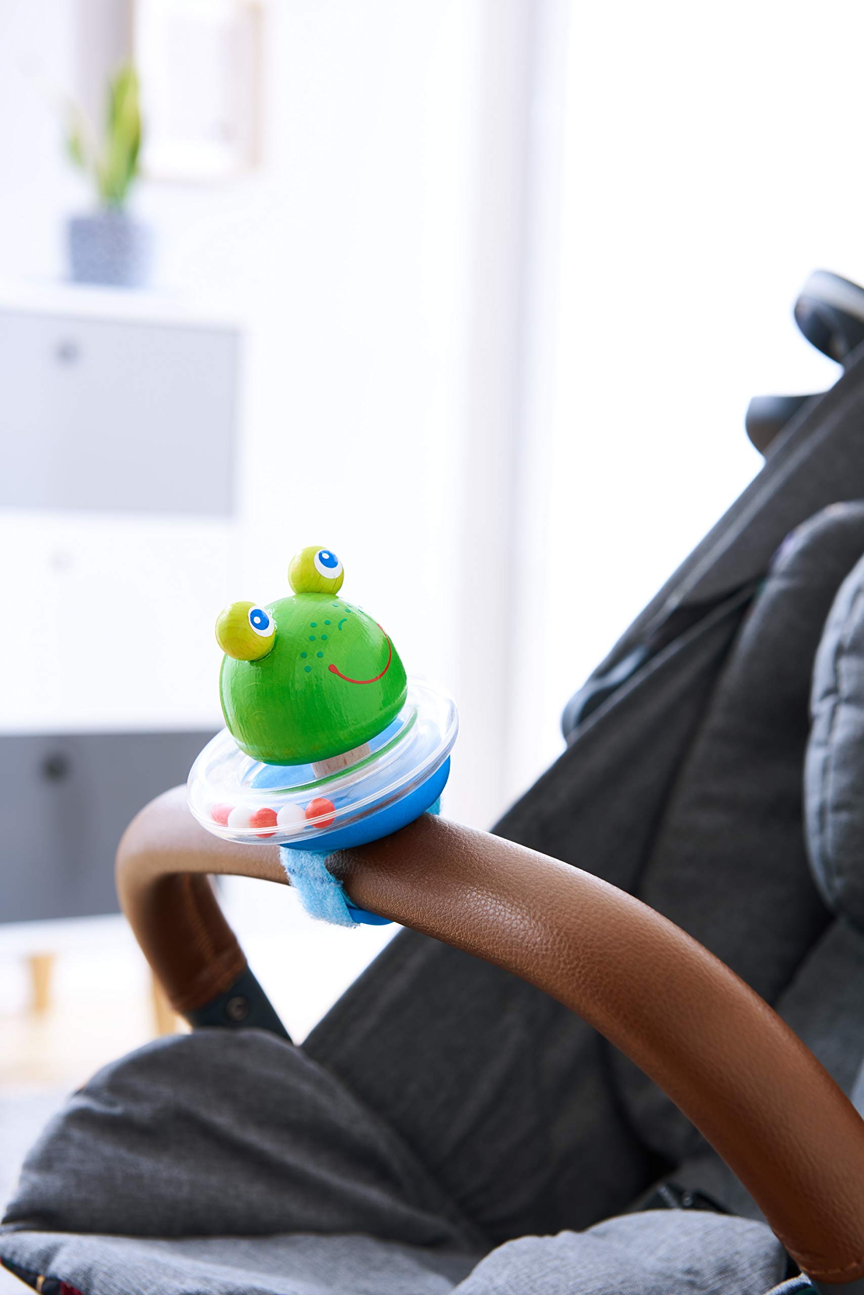 HABA 306007 Buggy-Spielfigur Grüner Hüpfer - Spielzeug Ab 6 Monaten