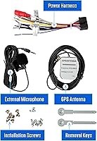 Vista 9 de Jensen J1CA8FL 8 pulgadas certificado Apple CarPlay Android Auto con cable o inalámbrico Pantalla táctil DIN simple y doble DIN Radio estéreo