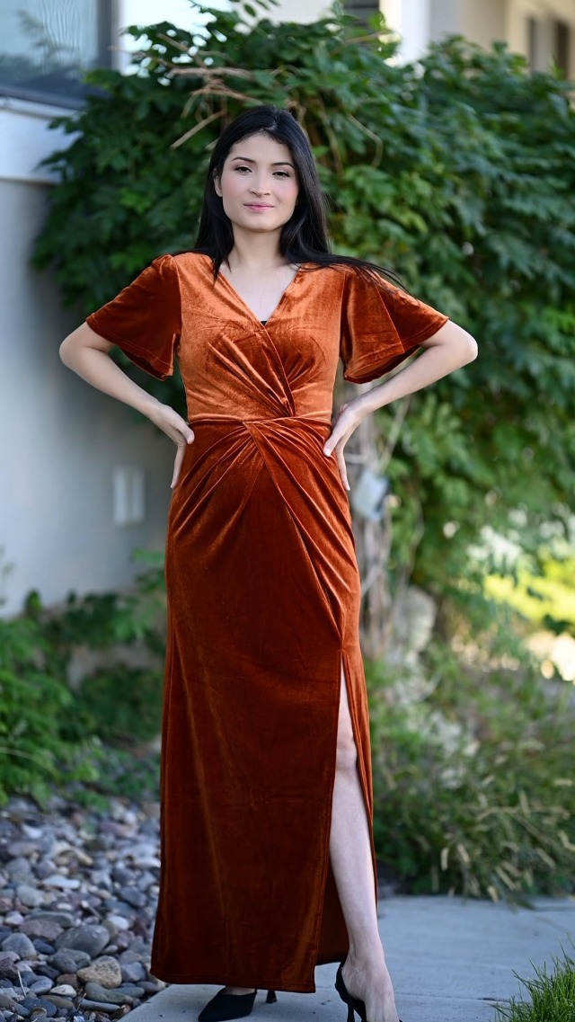 velvet dress design Shop Jovani long 23943 at PromGirl. See long sleeve long velvet evening gowns for formals and deep v-neck long velvet dance dresses with If you feel like ironing (although should not be necessary) La Scala 25821 Crushed Velvet
