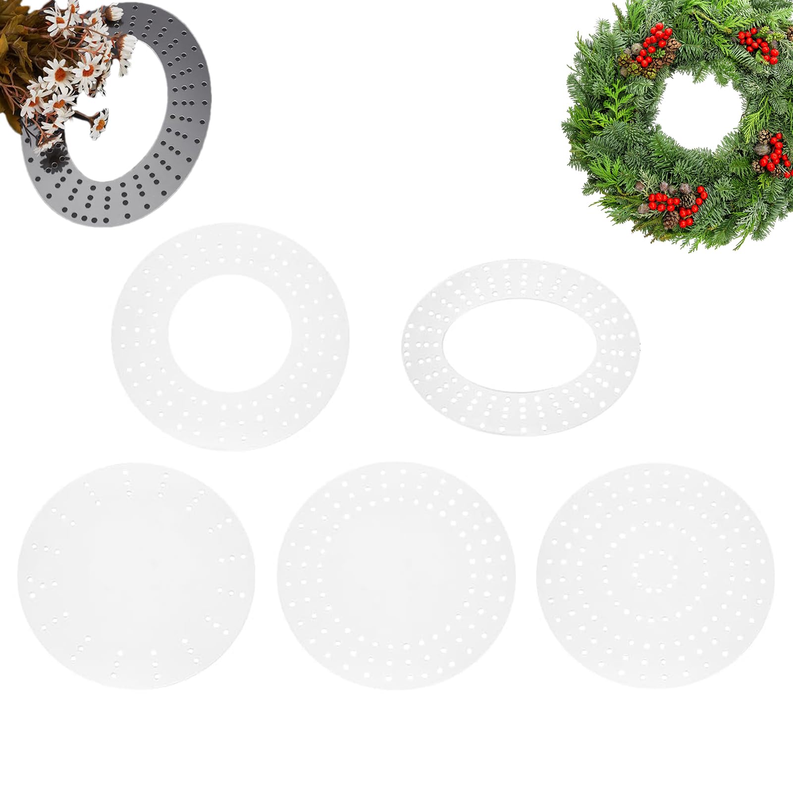 Disque couronne acrylique transparent haut de gamme pour décoration de table