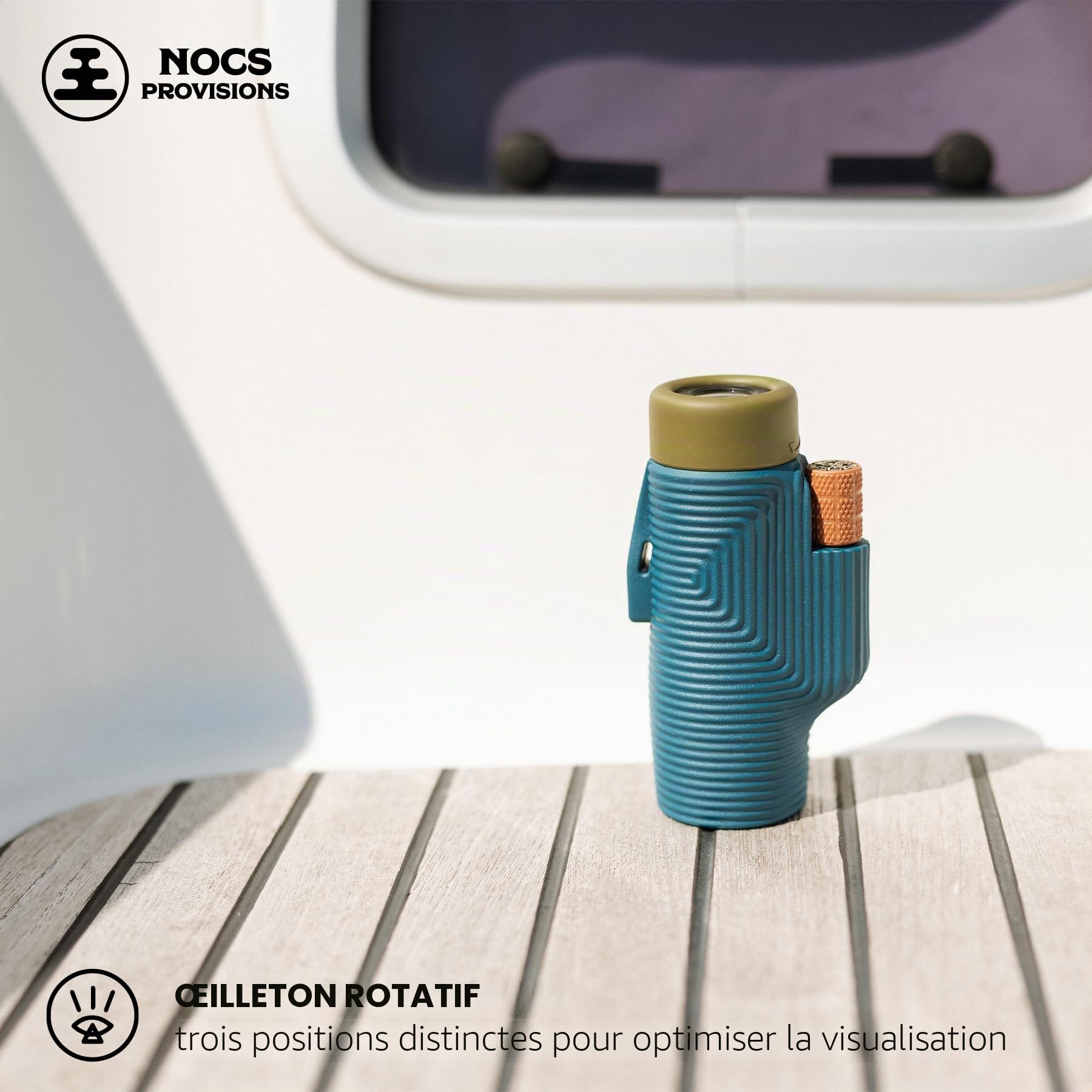 Nocs Provisions Télescope monoculaire Zoom Tube 8 x 32 | Léger, Compact, grossissement 8X, Large Champ de Vision pour l'observation des Oiseaux, la Chasse, la randonnée et d'autres activités de Plein