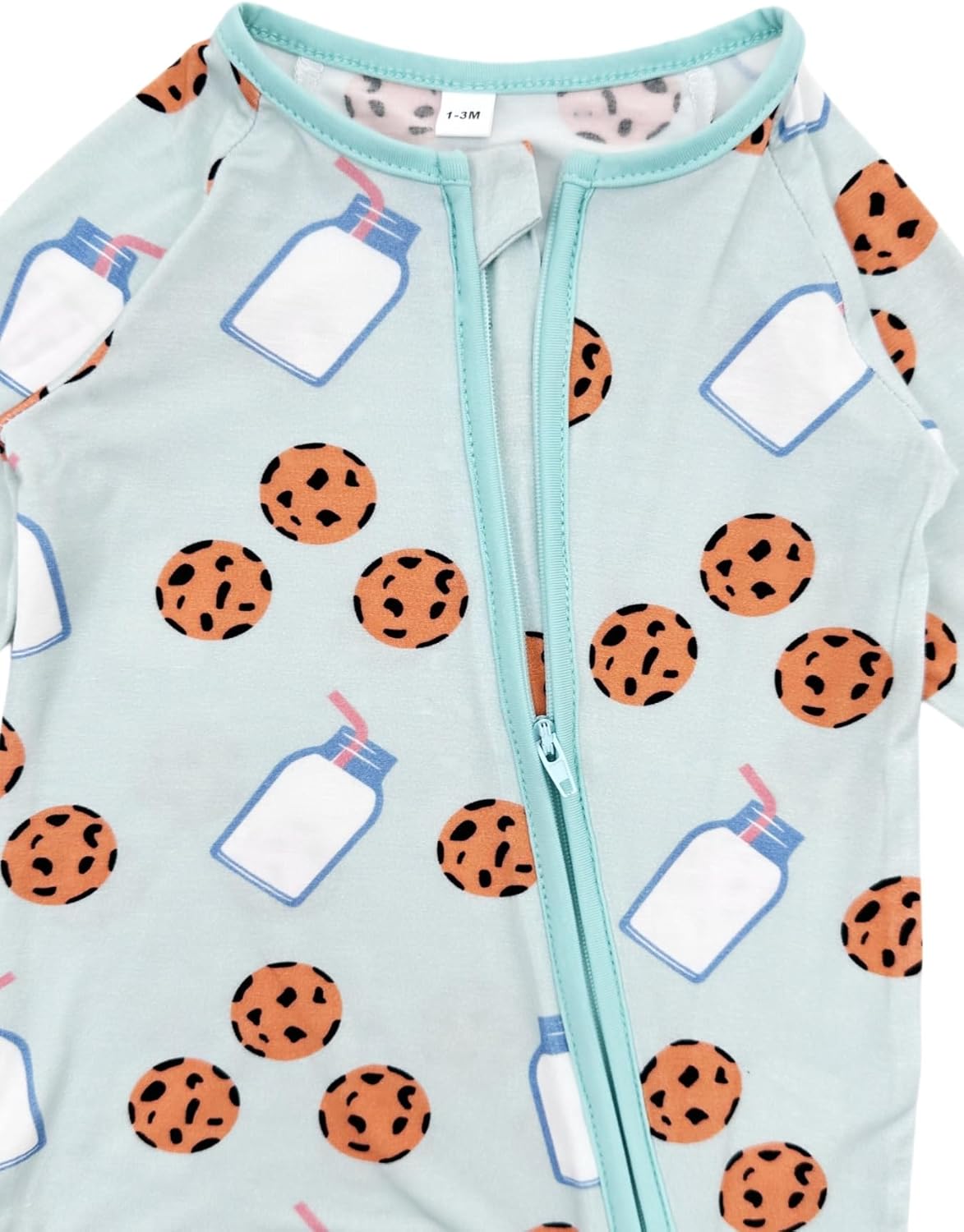 Bow Dream Bamboo Rayon Baby Boy Romper Footed Long Sleeve Footies Newborn Girl Clothes Footless with Zipper and Mitten Cuffs - Image 5