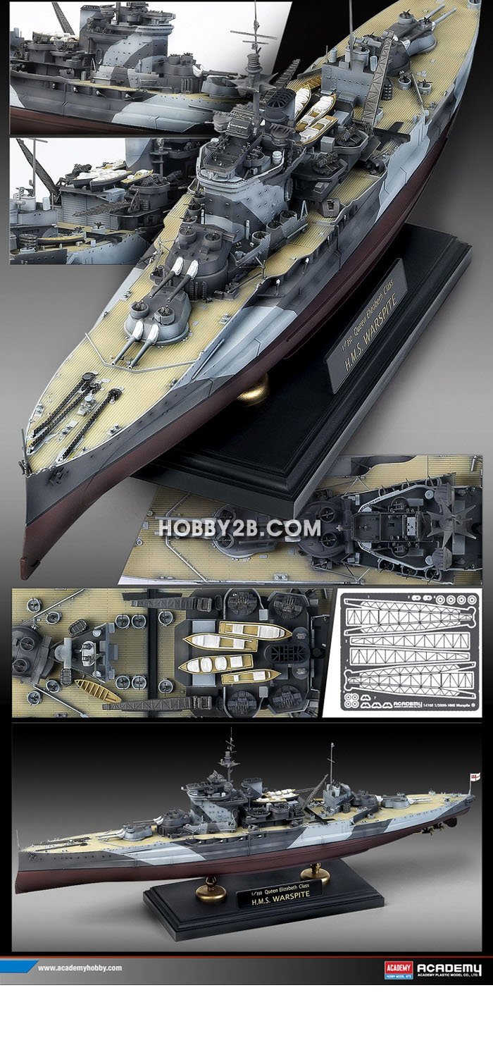 WhiteEnsignModels 1/350 WARSPITE 1943②