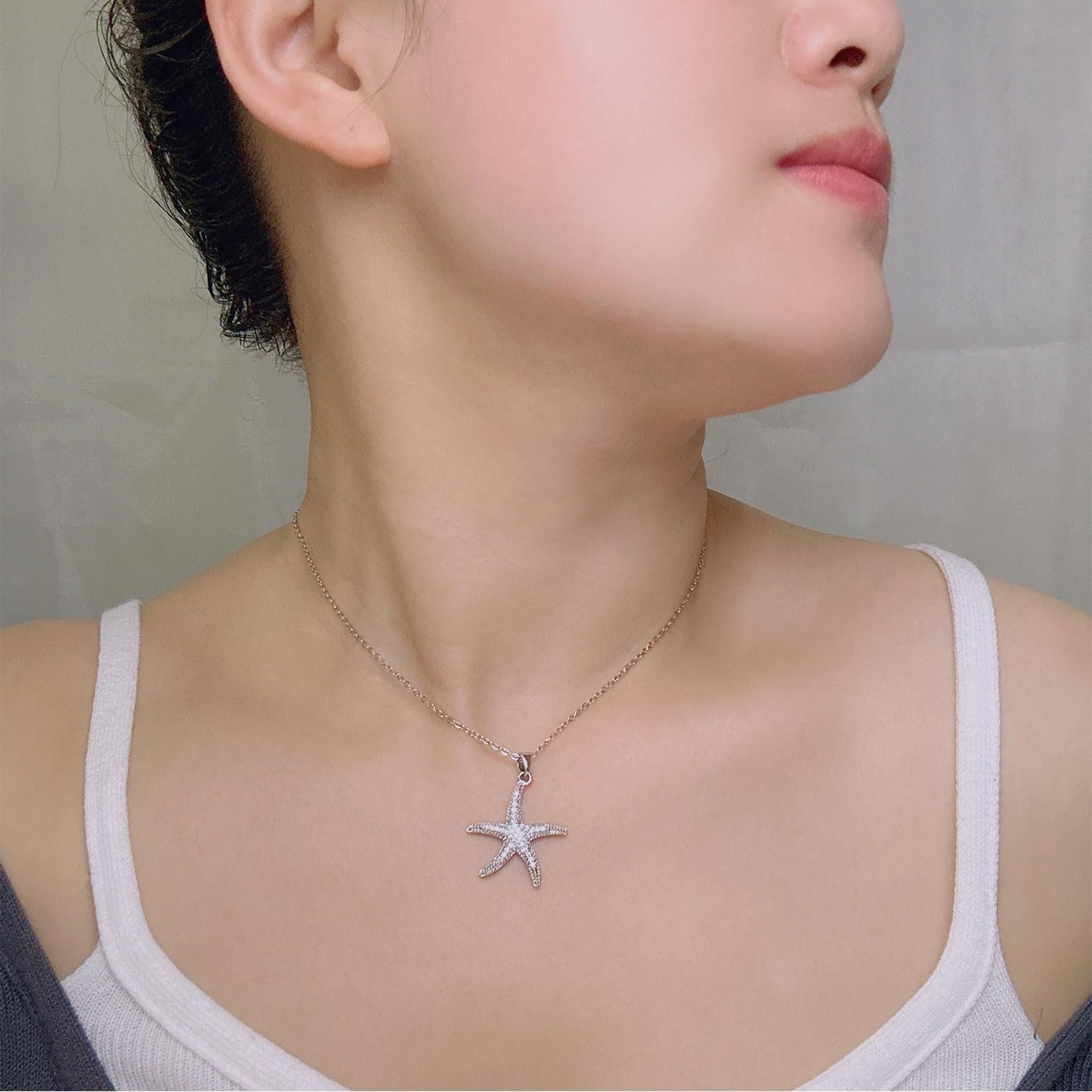 Starfish Necklace for Women Gold Starfish Necklace Silver Starfish Necklace Starfish Pendant Necklace Summer Beach Jewelry Gift - Image 2