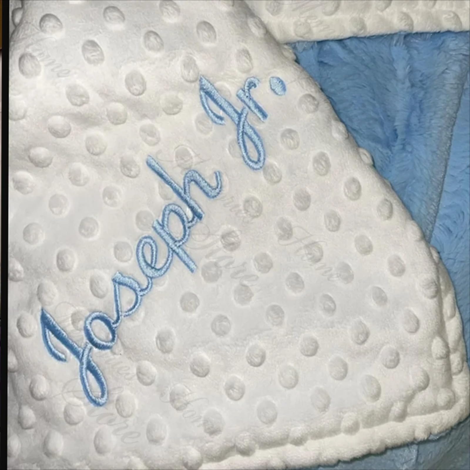 WOMB Manta bordada para bebé con nombre personalizado, manta de bebé personalizada manta de bebé personalizada para niñas y niños (D,150 x 200 cm)