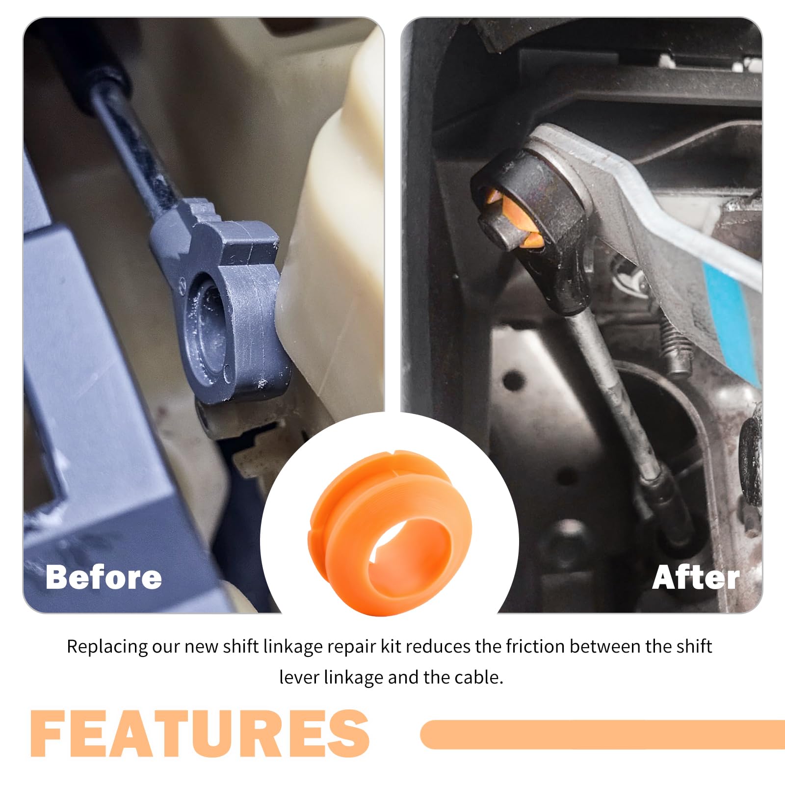 DVS シューレス変えてます　箱もあるよん Amazon.com: 2PCS Transmission Shift Cable Bushing Repair Kit OEM
