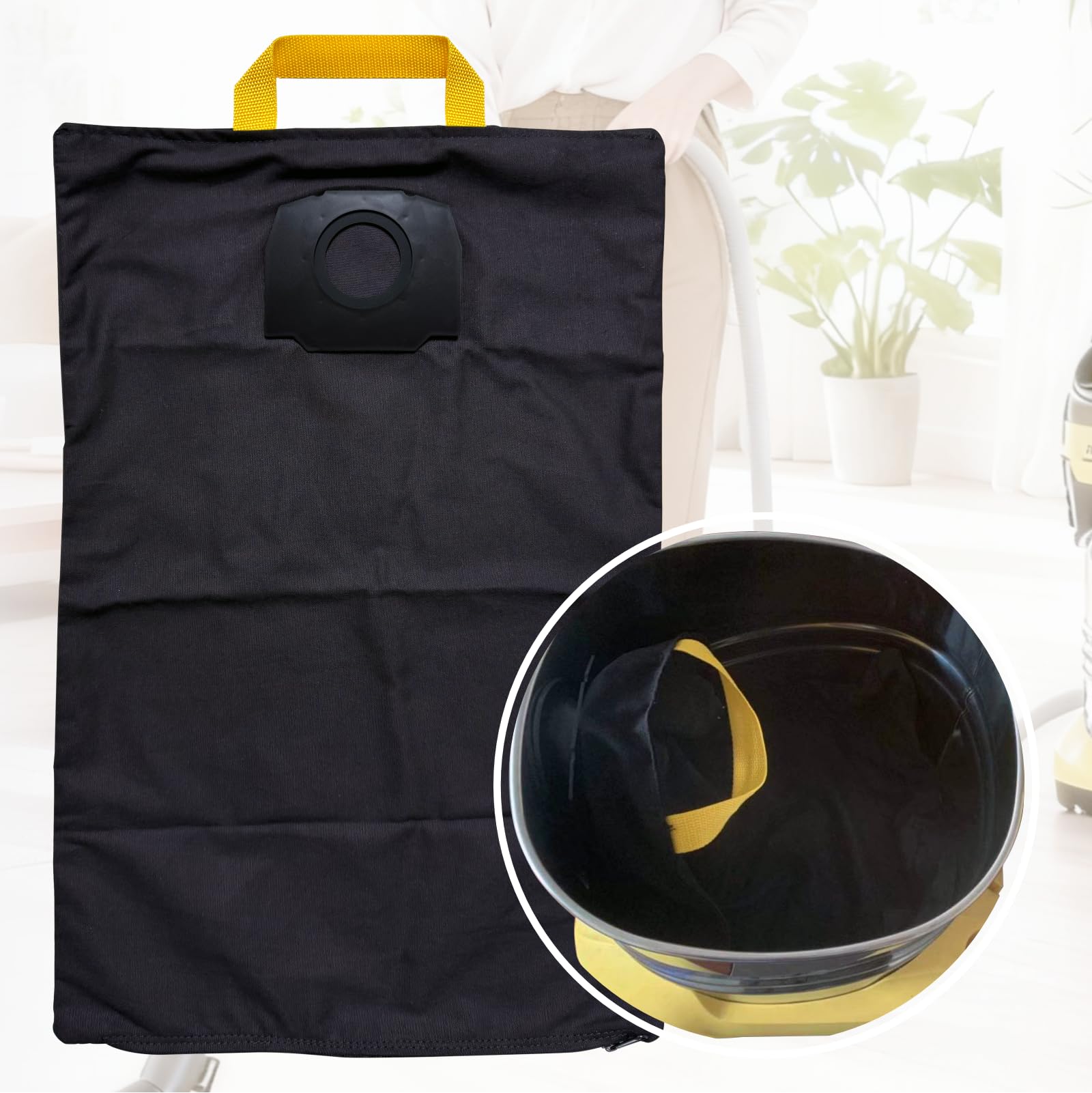 Bolsas aspiradora de lona lavables para Karcher MV4/MV5/WD4/WD5/WD6 Premium