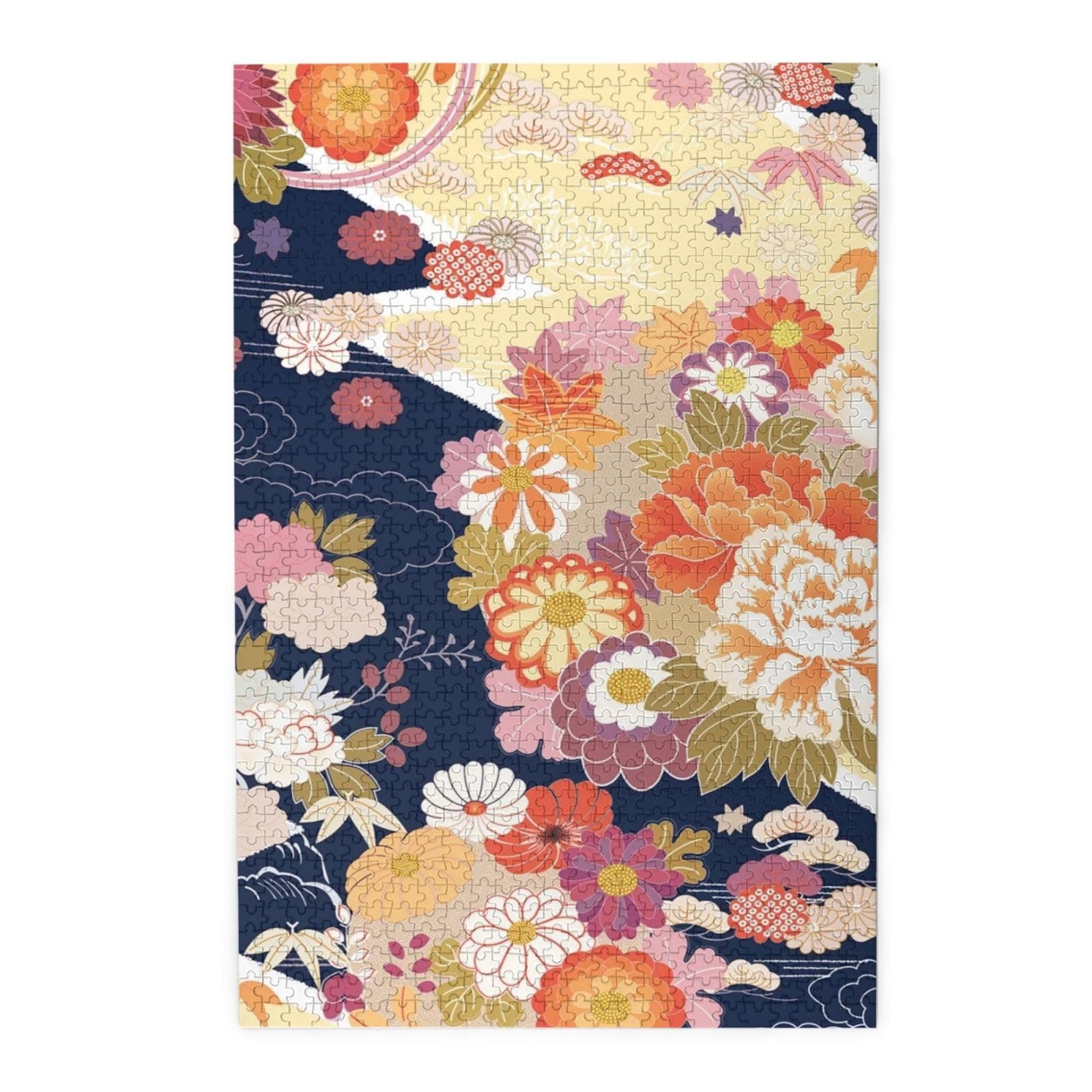 Amazon.co.jp: ジグソーパズル 和風 和柄 着物 文様 伝統的 1000ピース
