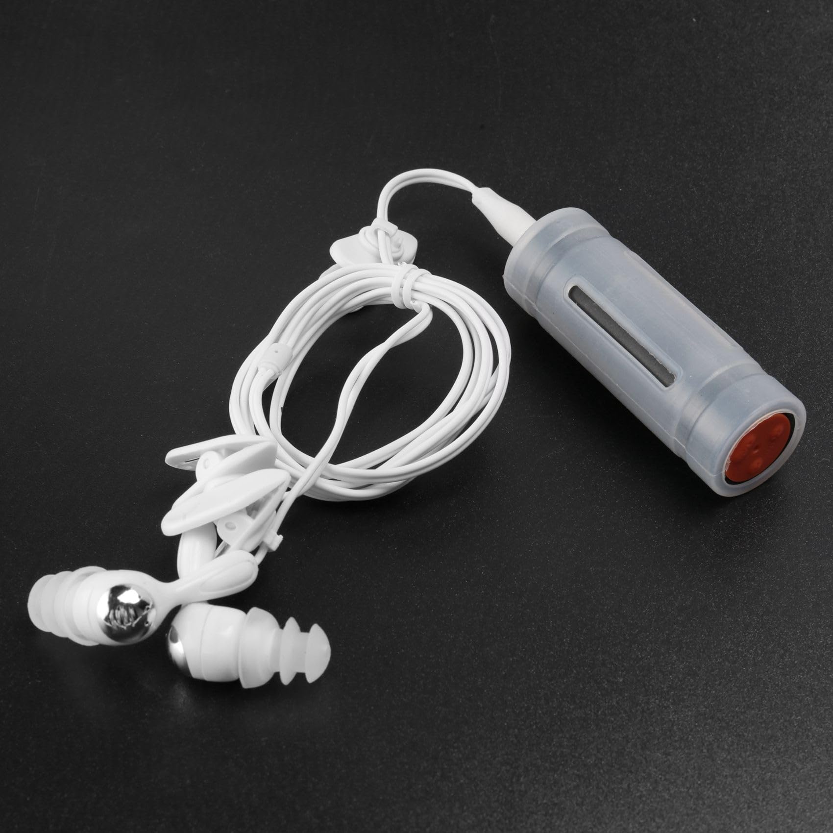 yasoe Lettore MP3 USB da 4 GB Impermeabile Nuoto Immersioni Surf Auricolare Nero Radio FM