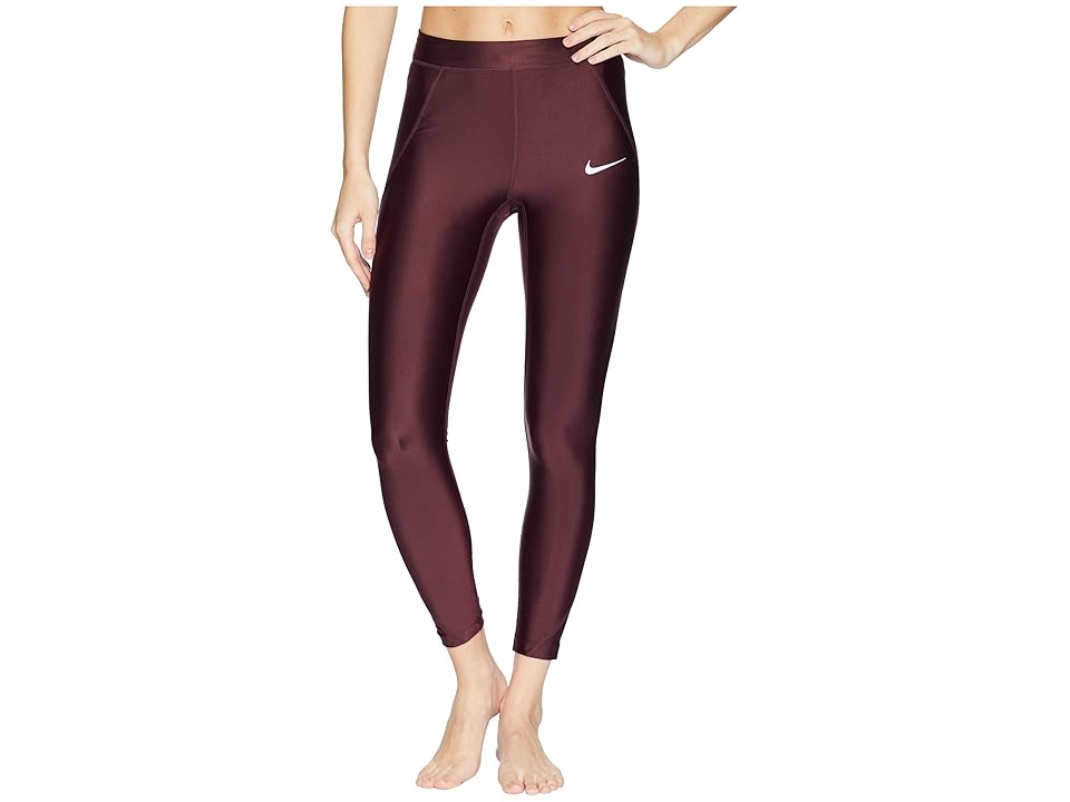 New Nike Power Speed 7/8 Tights (Burgundy Crush) Women's Workout