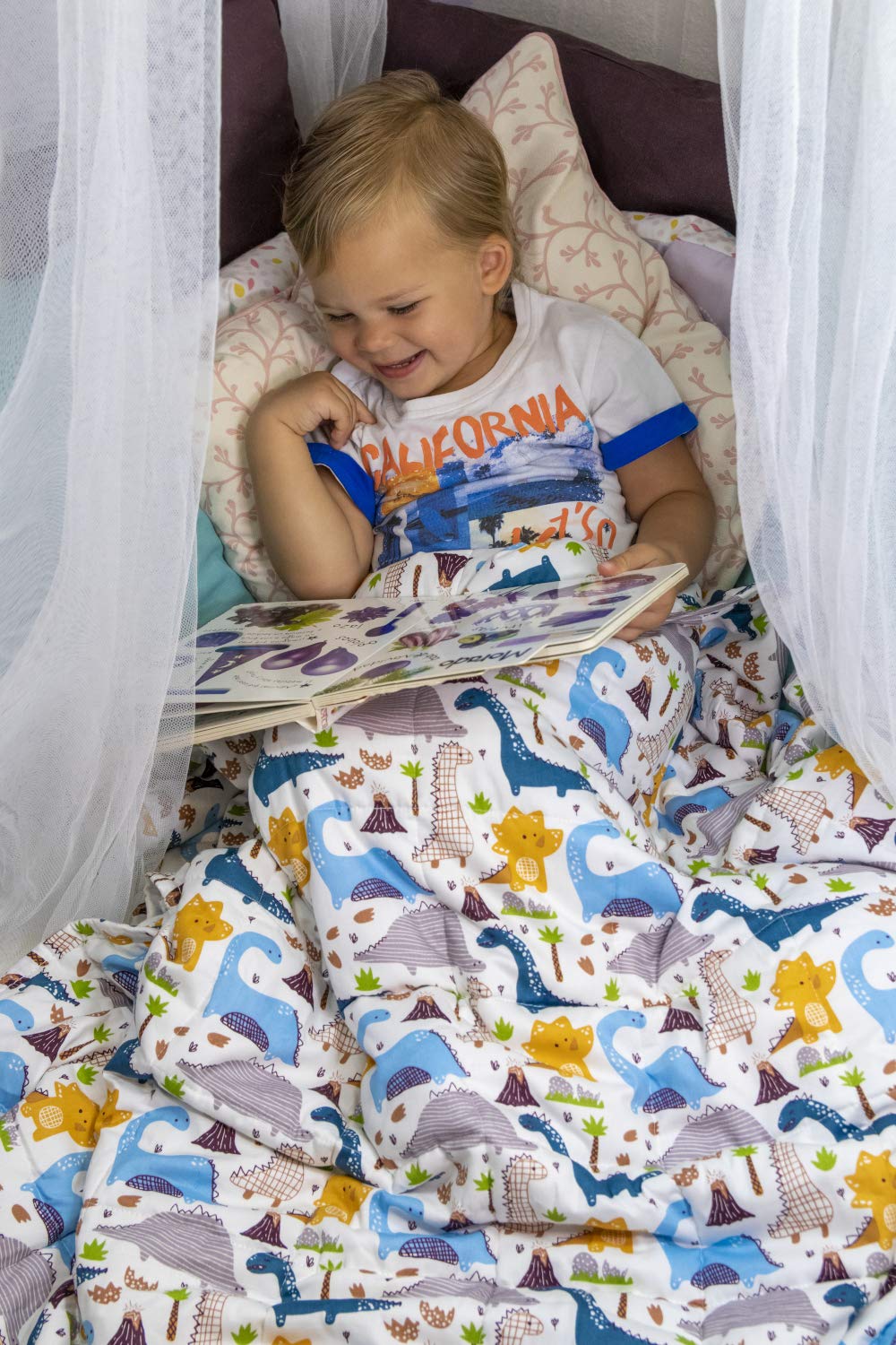 Manta Lastrada para Niños | 3kg | 100x135cm | Oeko-Tex 100 Standard | Terapéutica | Noches Tranquilas para Padres | No para Menores de 3 Años
