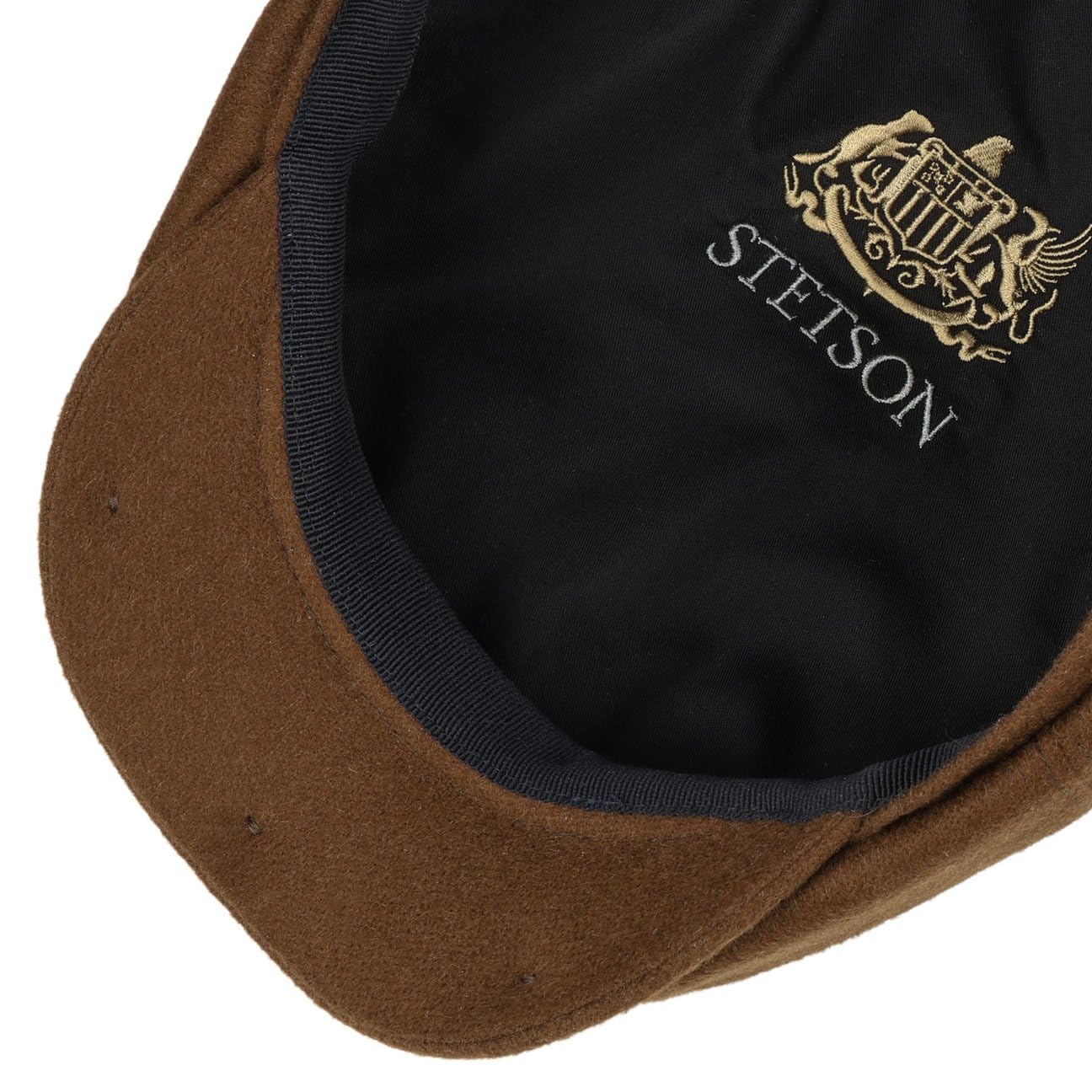 Stetson Hatteras gazeciarz czapka jednokolorowa wyprodukowana w Niemczech męska jesień zima