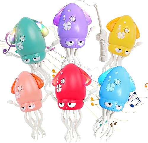 Miniatura 1 de Pulpo bailarín, juguete musical eléctrico para bebé con luces LED y música, juguete sensorial interactivo recargable, regalo perfecto de cumpleaños