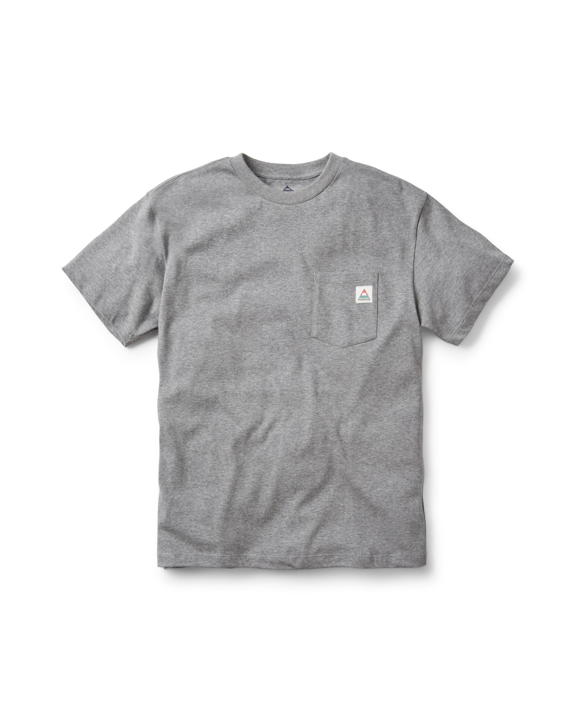 Passenger Men's Dark Grey Marl Heritage Relaxed Fit Short Sleeve T-Shirt (Uk, Alpha, Xxl, Regular, Regular, )