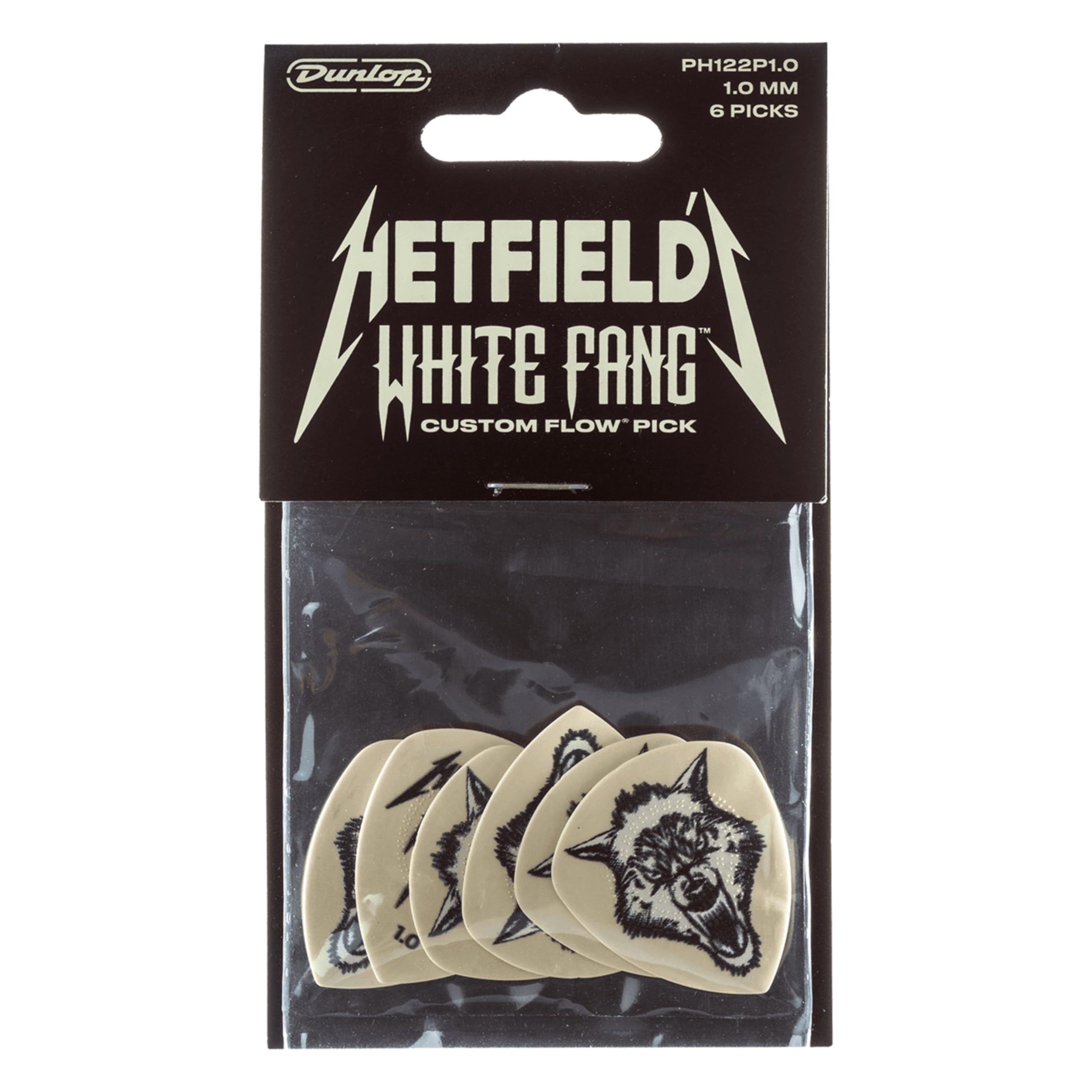 Jim Dunlop White Fang 1.0mm Guitar Picks (PH122P1.00)
