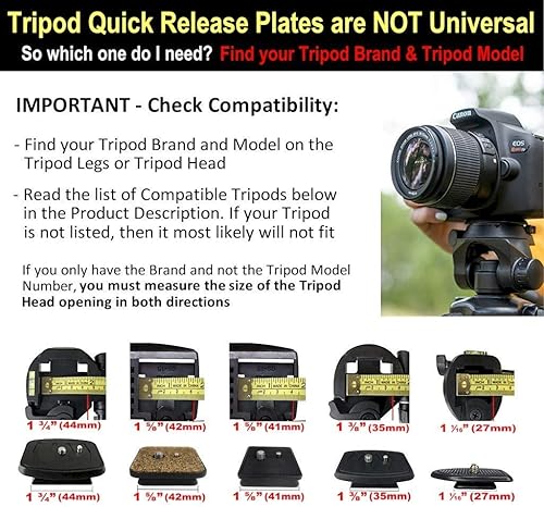 Miniatura 6 de DaVoice Trípode de 1.693 in de repuesto para Torjim AX60, Endurax ETR66, Victiv T72, UBeesize TR60 Jolican Zomei Q111 Mactrem PT55 + soporte de