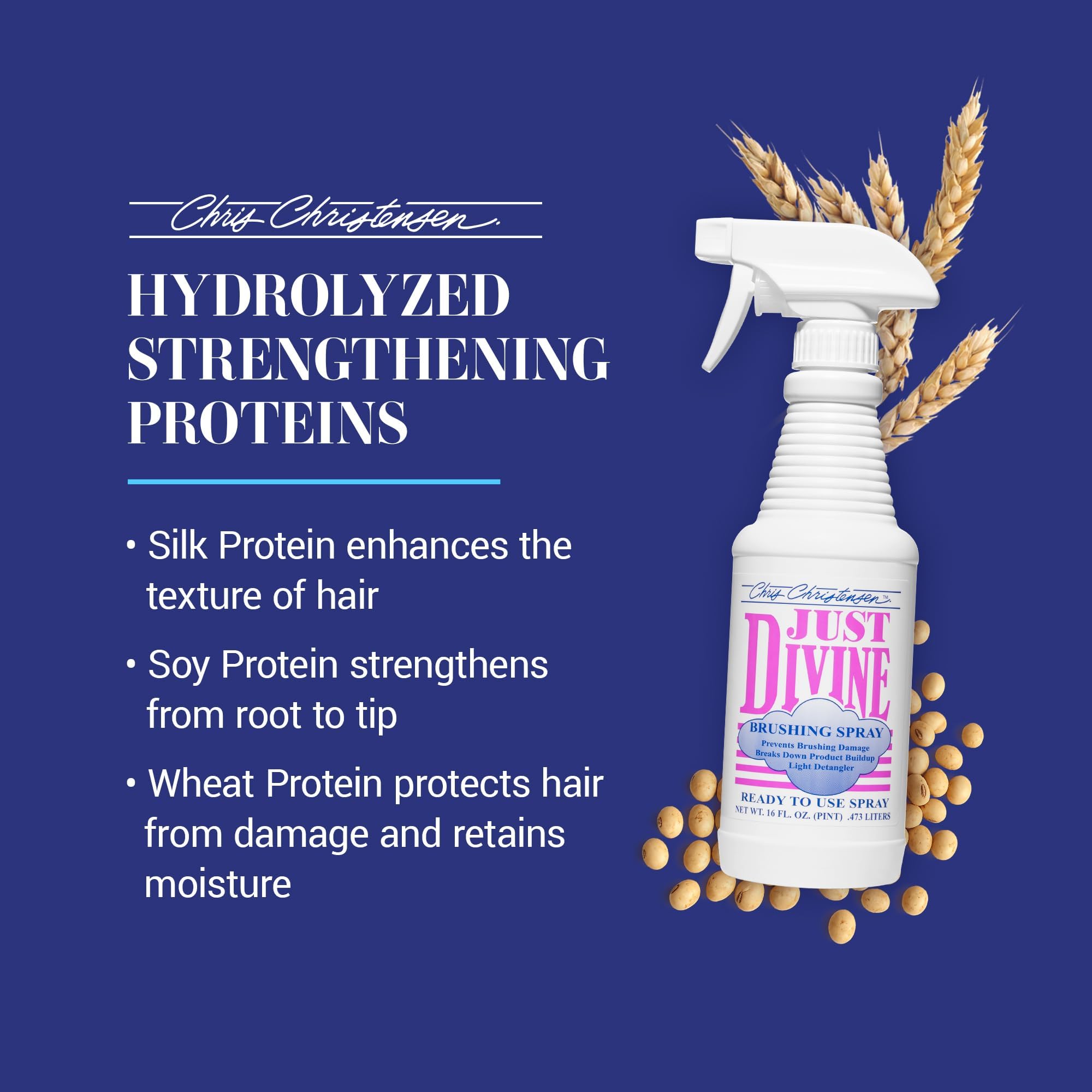 Chris Christensen Just Divine Brushing Spray,16 fl. oz. by Chris Christensen
