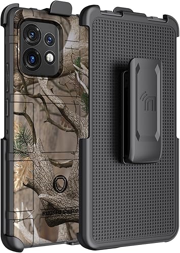 Funda con clip para Motorola Edge Plus (2023), Nakedcellphone Special Ops camuflaje al aire libre Cubierta protectora resistente y trinquete