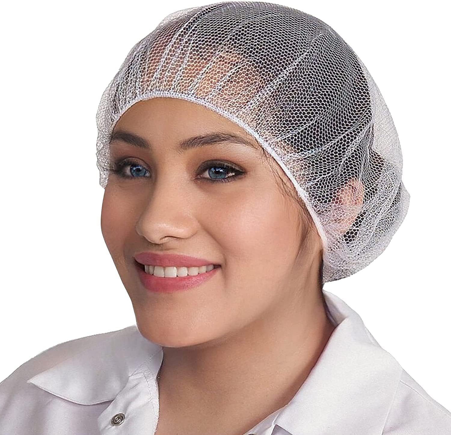 QIANSOU Disposable Hair Nets Durable Nylon Caps Breathable