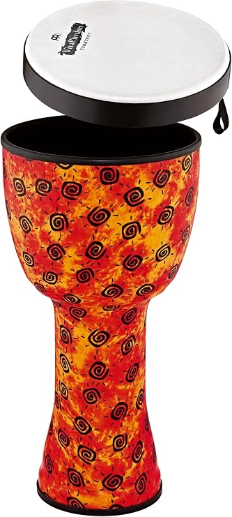Meinl Percussion VivaRhythm Djembe Instrument - Very Large Handdrum - With Synthetic Head - Diameter 14 Inches - Plastic, Multicoloured (VR-SDJPO14-SH)