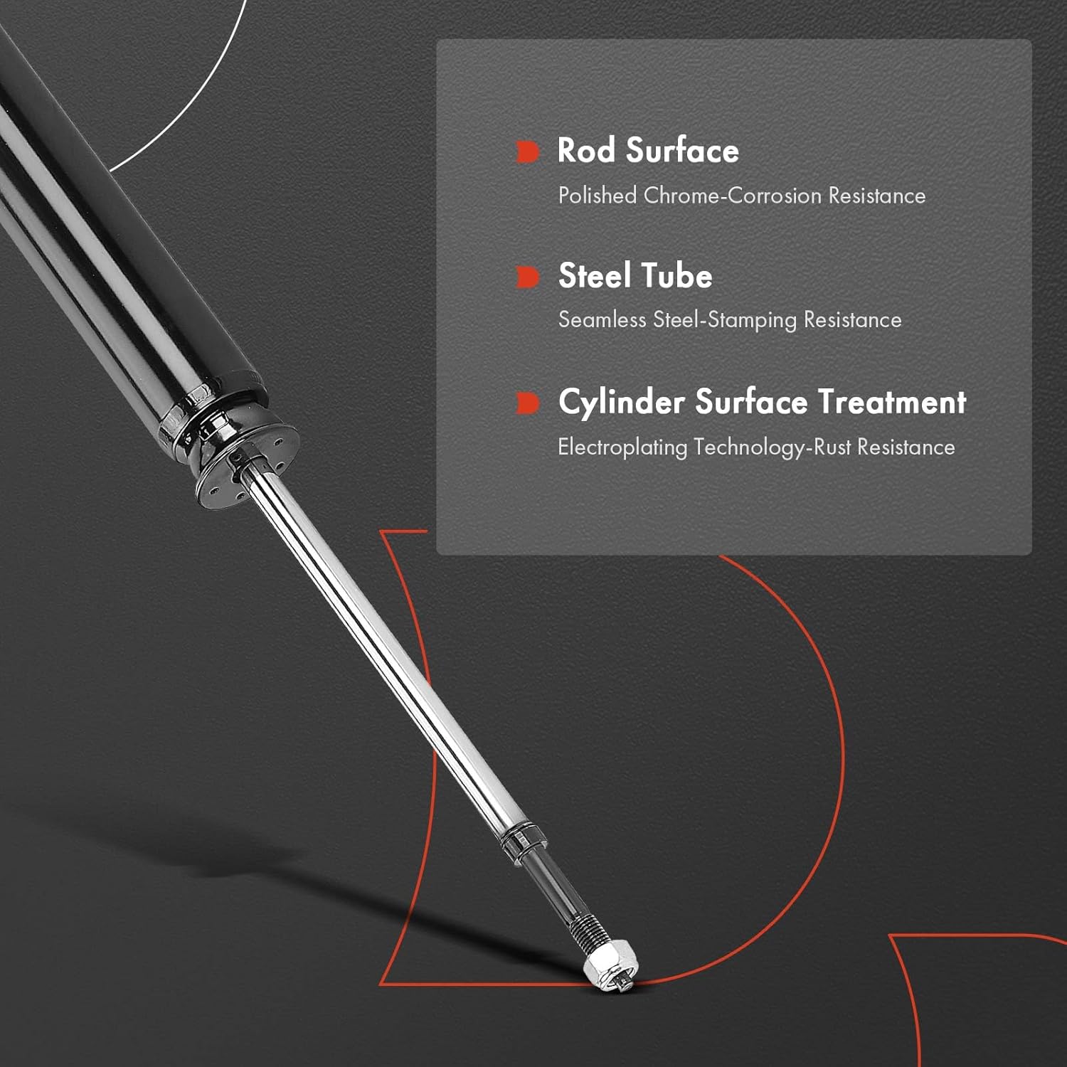 A-Premium Rear Driver and Passenger Pair (2) Shock Absorber Strut Assembly Compatible with Dodge Challenger 2009-2010, Charger 2006-2010, Magnum 2005-2008 & Chrysler 300 2005-2010