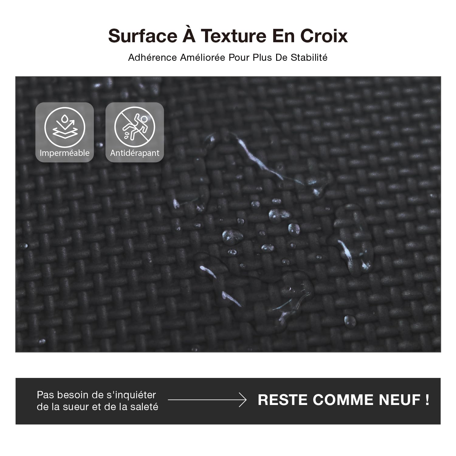 AIRHOP Set de 18 Tapis de Protection EVA Haute Densité, Amortissants, Antidérapants, Tapis de Sport et Tapis Anti Bruit, Parfaits pour Le Fitness, Le Yoga, Le Home Gym, la Salle de Sport, 30x30 cm