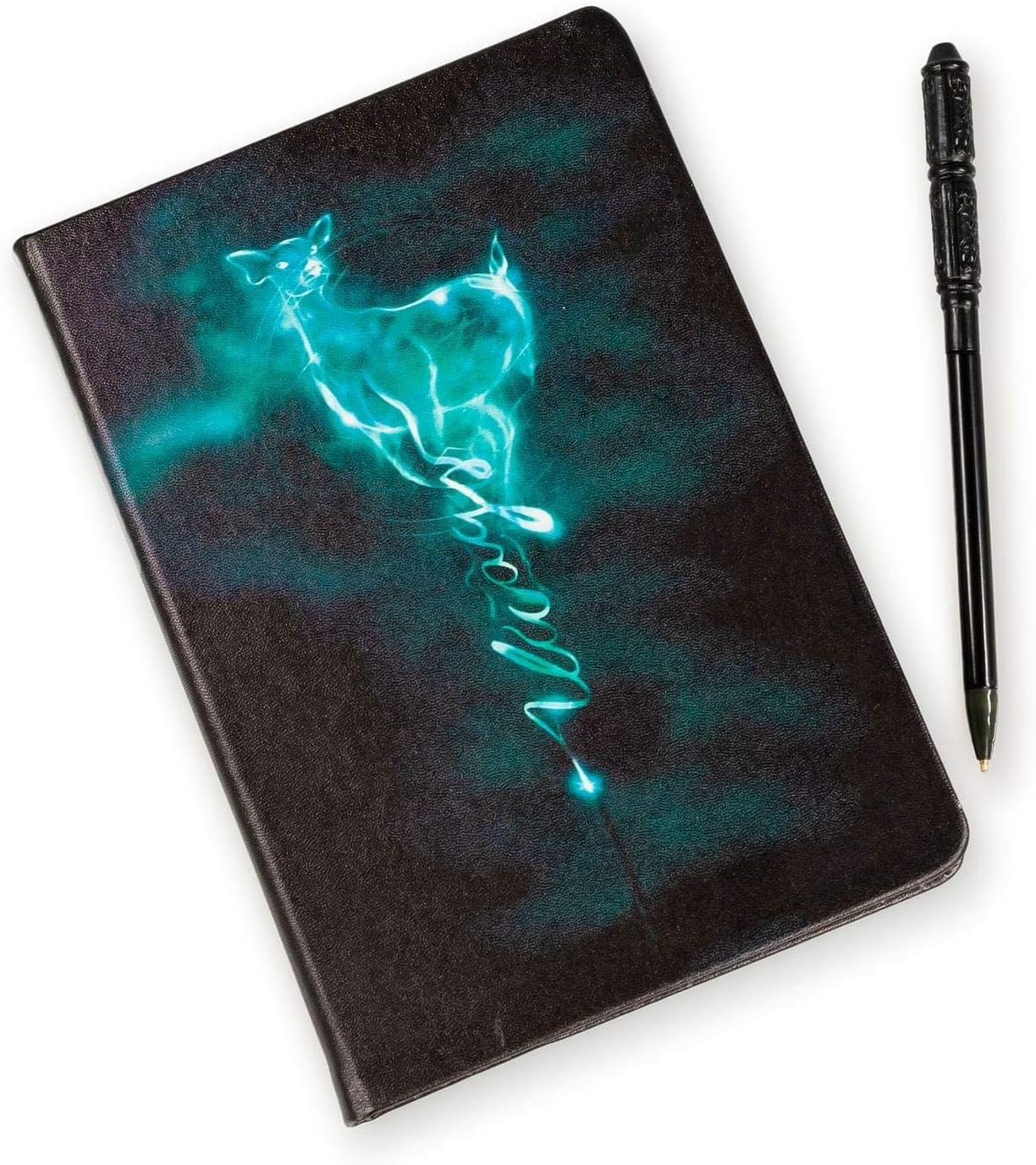 Harry Potter Always Patronus Journal Diary with Severous Snape Wand Replica Pen - 192 Lined Pages - Book & Movie Gift for Kids, Girls, Boys, Teens, Adults - 8.5" x 6"