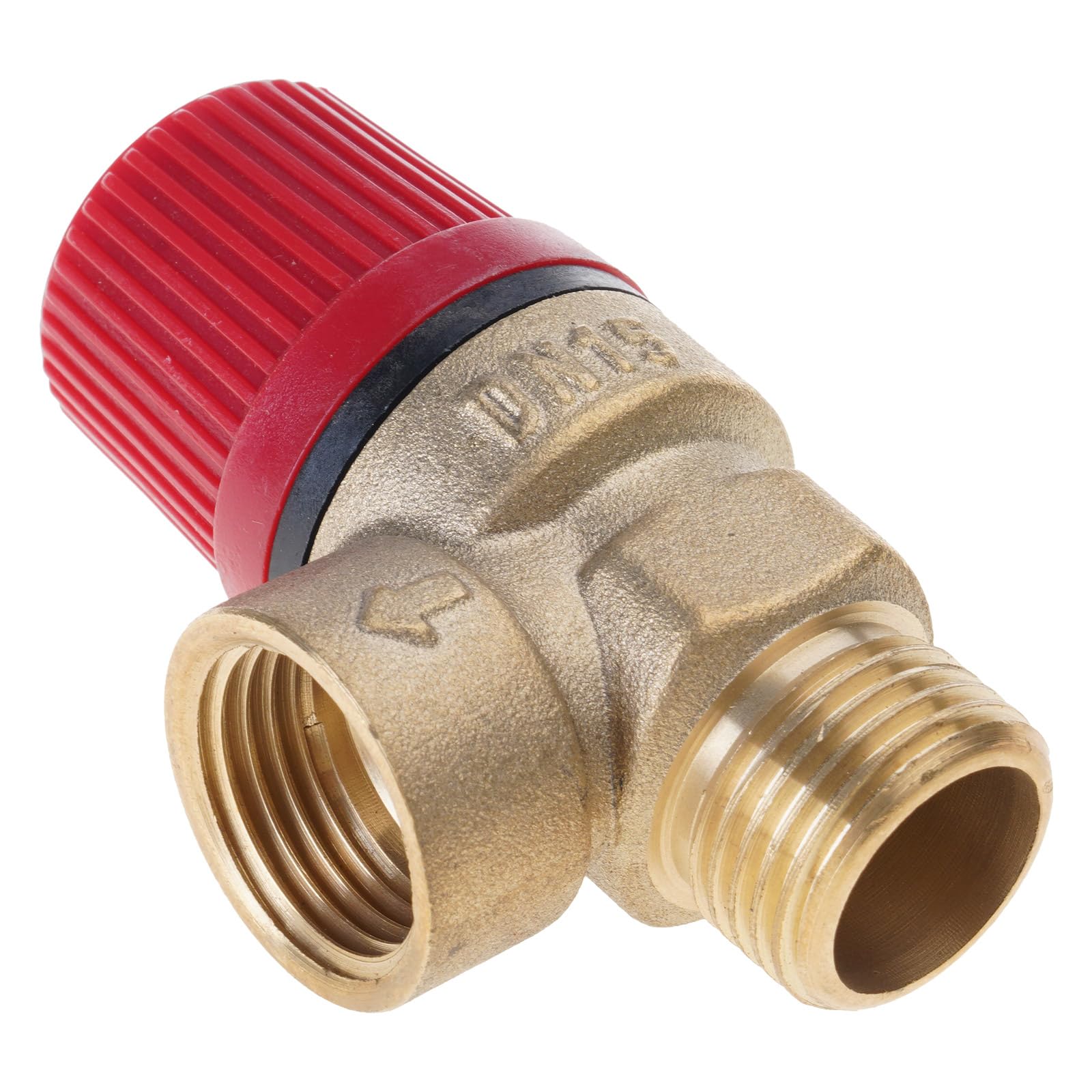 Xjdzineq 1 / 2Inch Sturdy Brass Valves DN15 Relief Valves for Water Oil Pressure Release with EPDM Diaphragm Use Temperature Ranges SValves