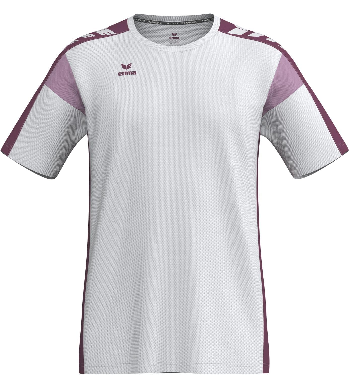 Erima Unisex Kids Celebrate 125 T-Shirt Function (1082601). White/Burgundy. 116
