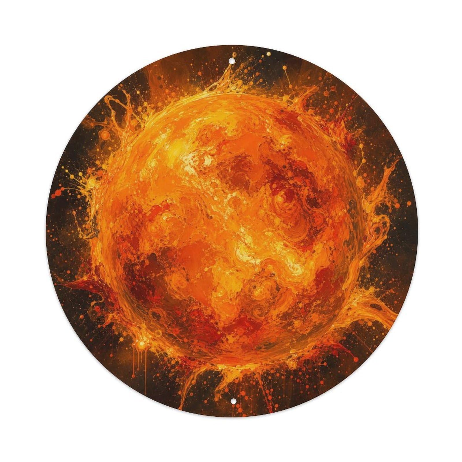 Okngb Style Stellar Arcturus Star Scientific Archive Space Orbit Metal Tin Sign Plaque Wall Decor For Cafe, Man Cave, Club Bar, Office, Home Garden Round Metal Poster 8X8inch