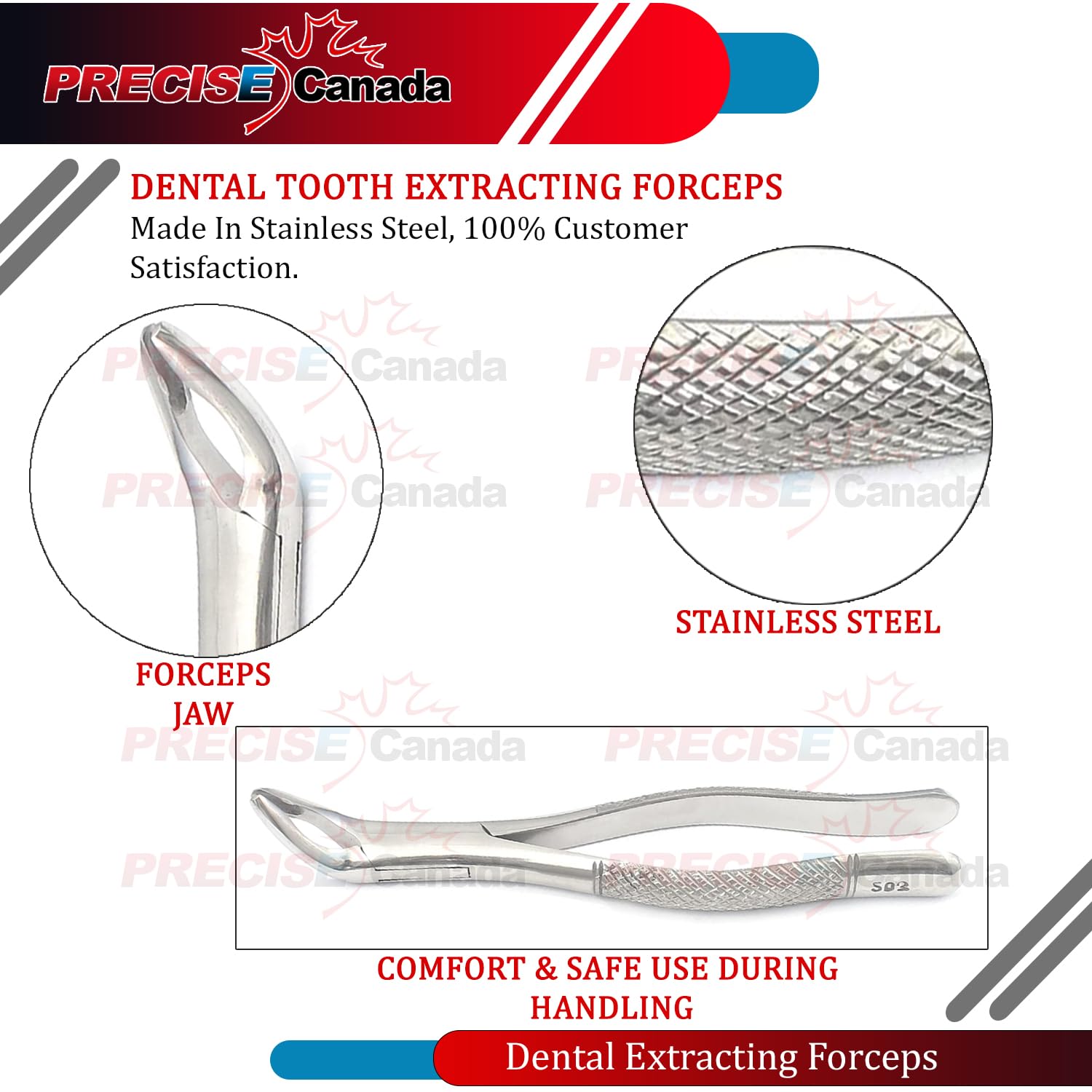 PRECISE CANADA: EXTRACTING FORCEP American Pattern Lower Anterior & Premolar #203