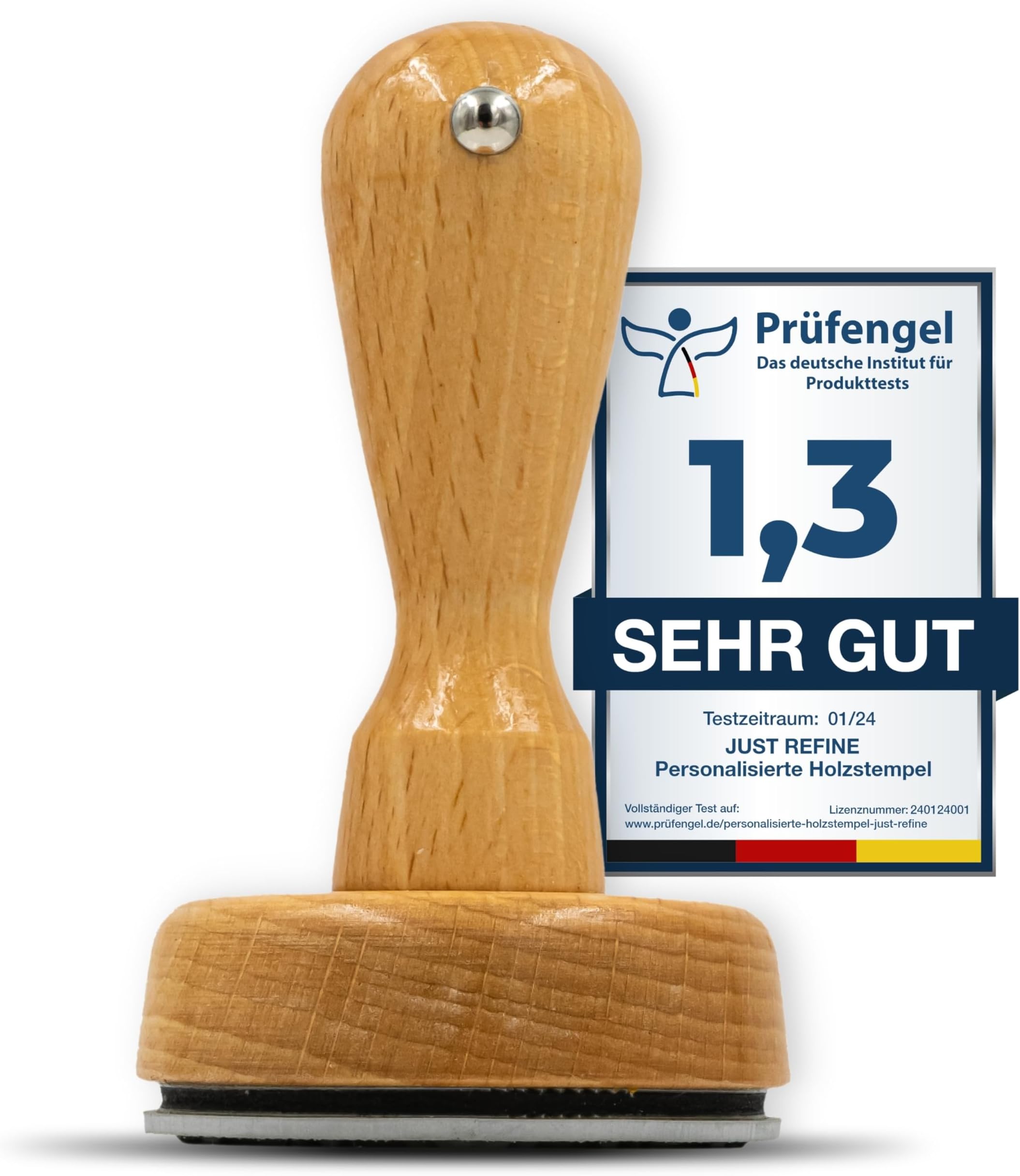 Lagerstempel 'EINGEGANGEN AM' - Holzstempel 10x40mm