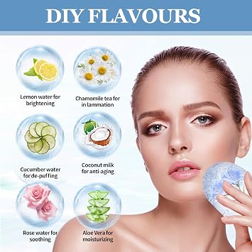 Ice Cube Roller for Face,Eyes and Neck,Reusable Silicone Ice Mold Mermaid Shell Shape for Shrink Pores Anti Wrinkle and Skin Beauty Care,Reduce Migraine Pain,Gua Sha Face Massage Tools
