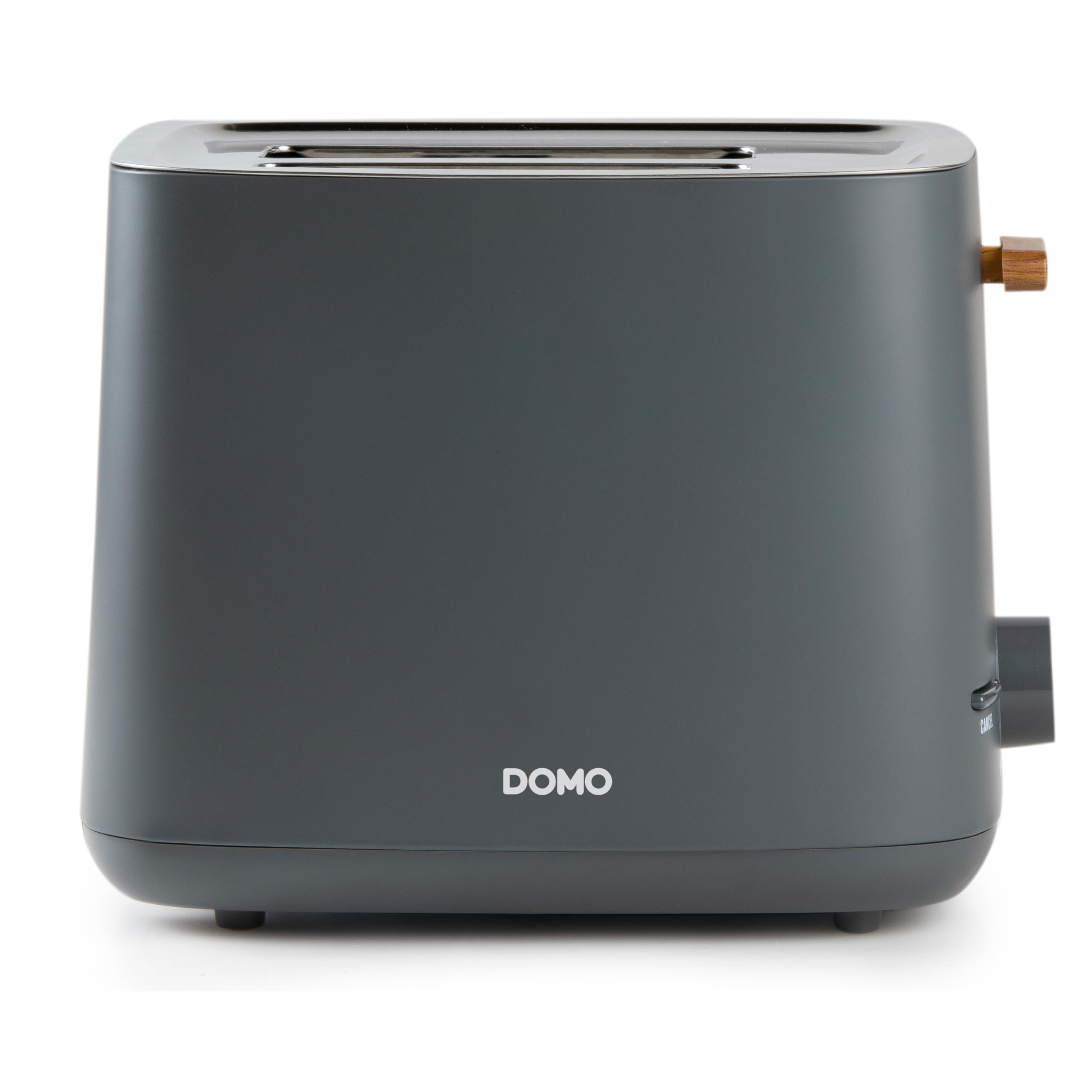 DOMO DO965T Toster 'Wood You' - na 2 tosty - matowy - szary
