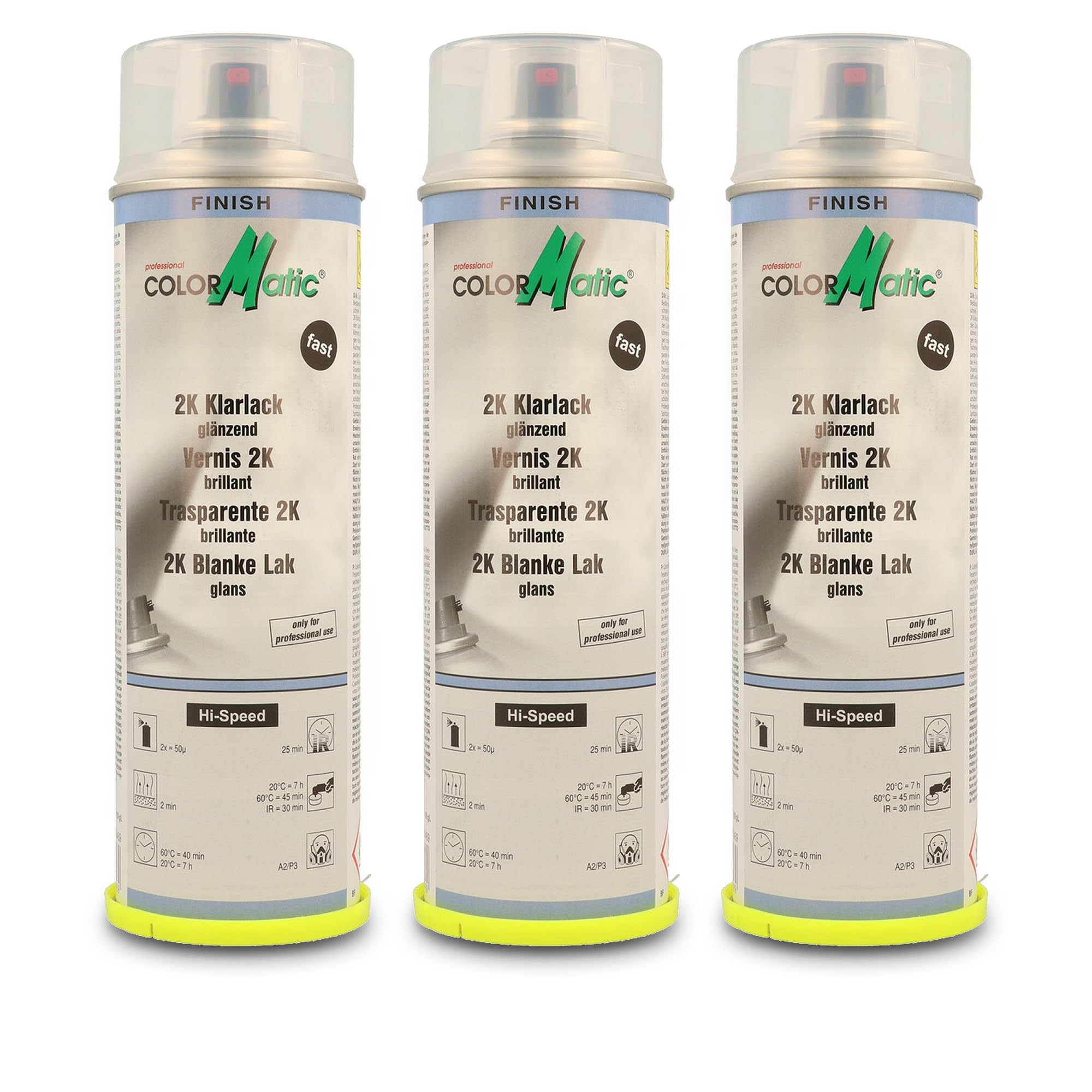 COLORMATIC 3x 500ml 2K Klarlack mit Härter